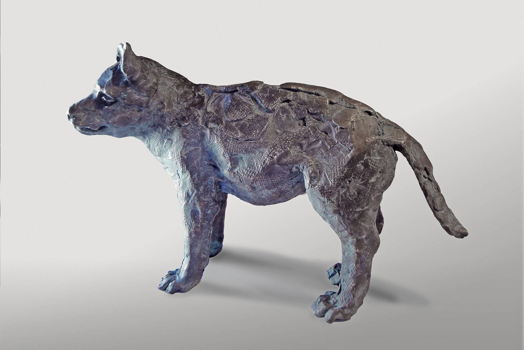 Sharon Loper Figurative Sculpture - Wolf Cub AP
