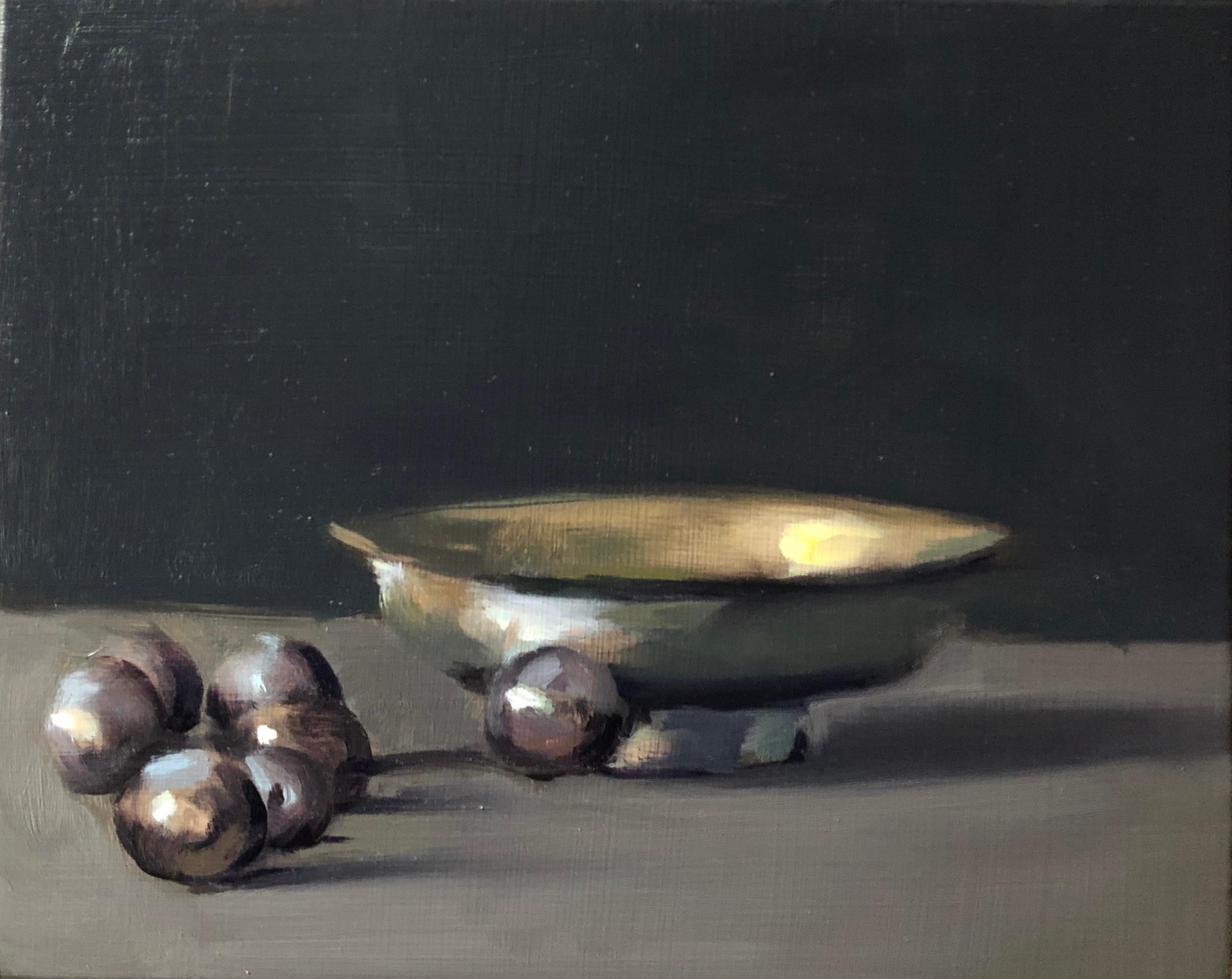 Still life painting made in Queenston Ontario in the artists studio.
