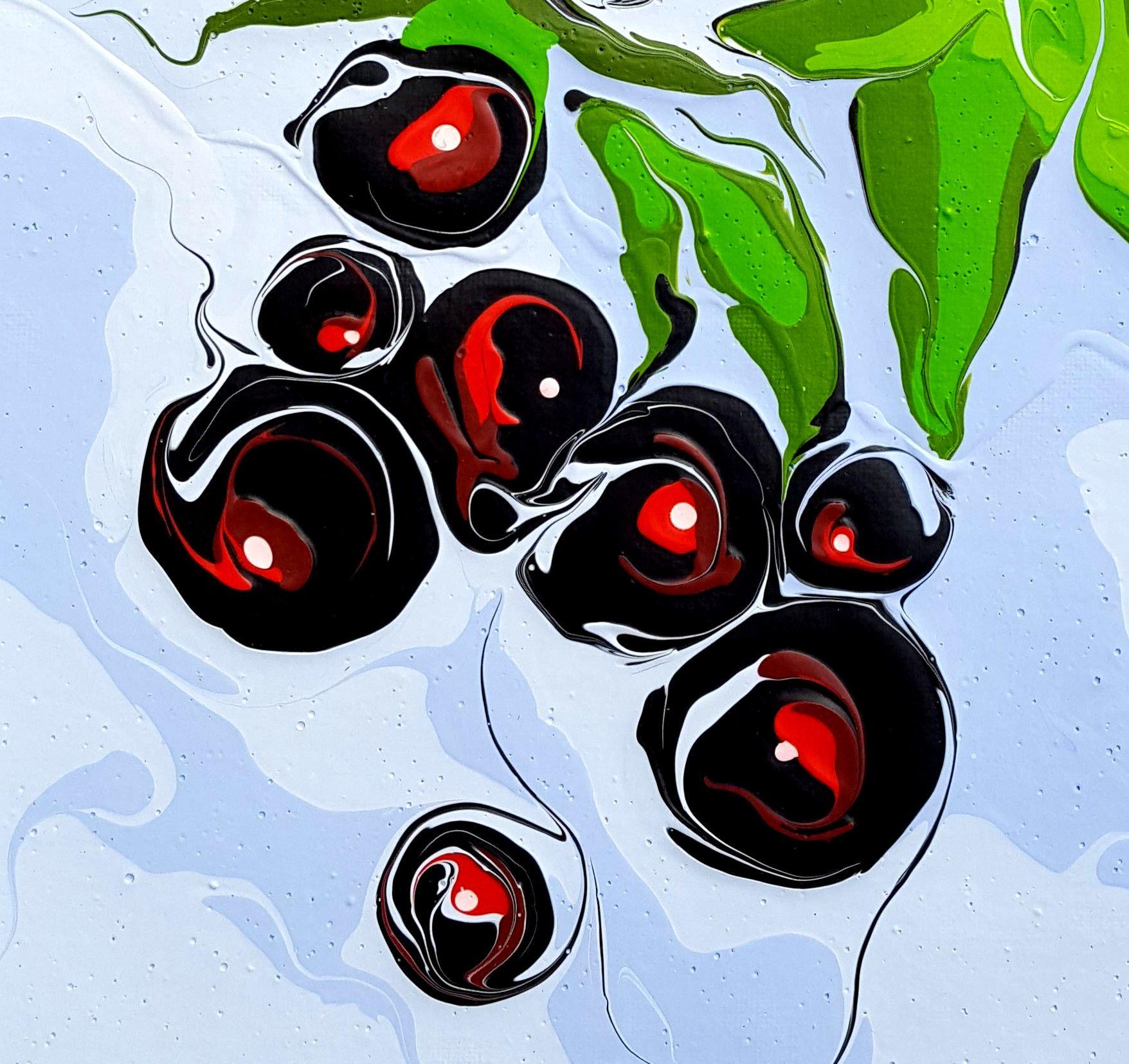 Schwarzer Currant, Gemälde, Acryl auf Leinwand (Impressionismus), Painting, von Sharon (Olga)  Rodionov Shlitner