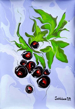 Grosellero negro, Pintura, Acrílico sobre lienzo