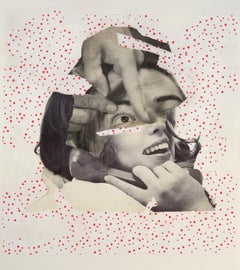 Housebroken, feminist portrait collage on paper, 2013