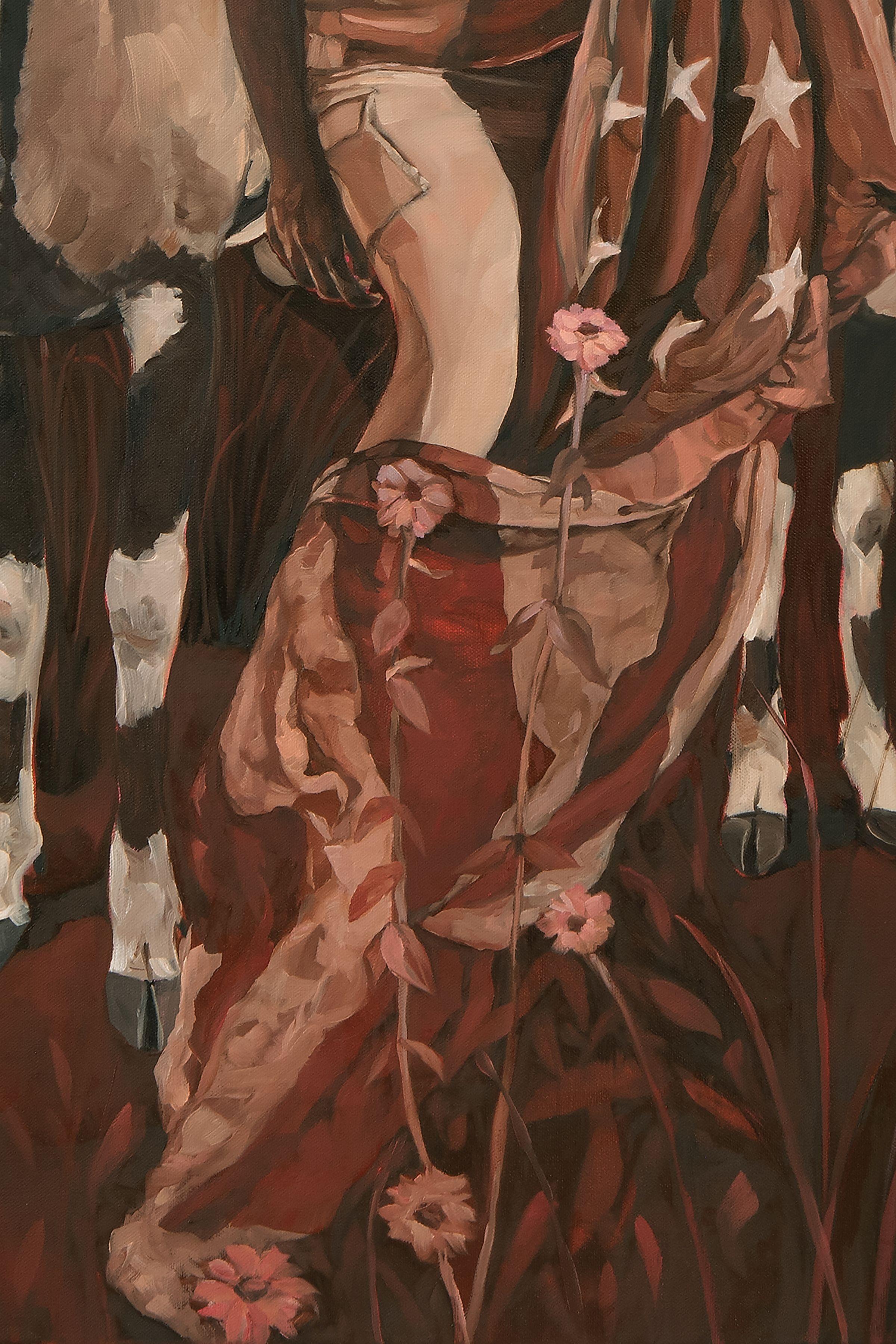 Sharon Shapiro says of her work…

My art practice explores the tensions within contemporary female experience—the contrast between society’s expectations and the vibrant, often turbulent, inner self. I capture the longing and tension often beneath