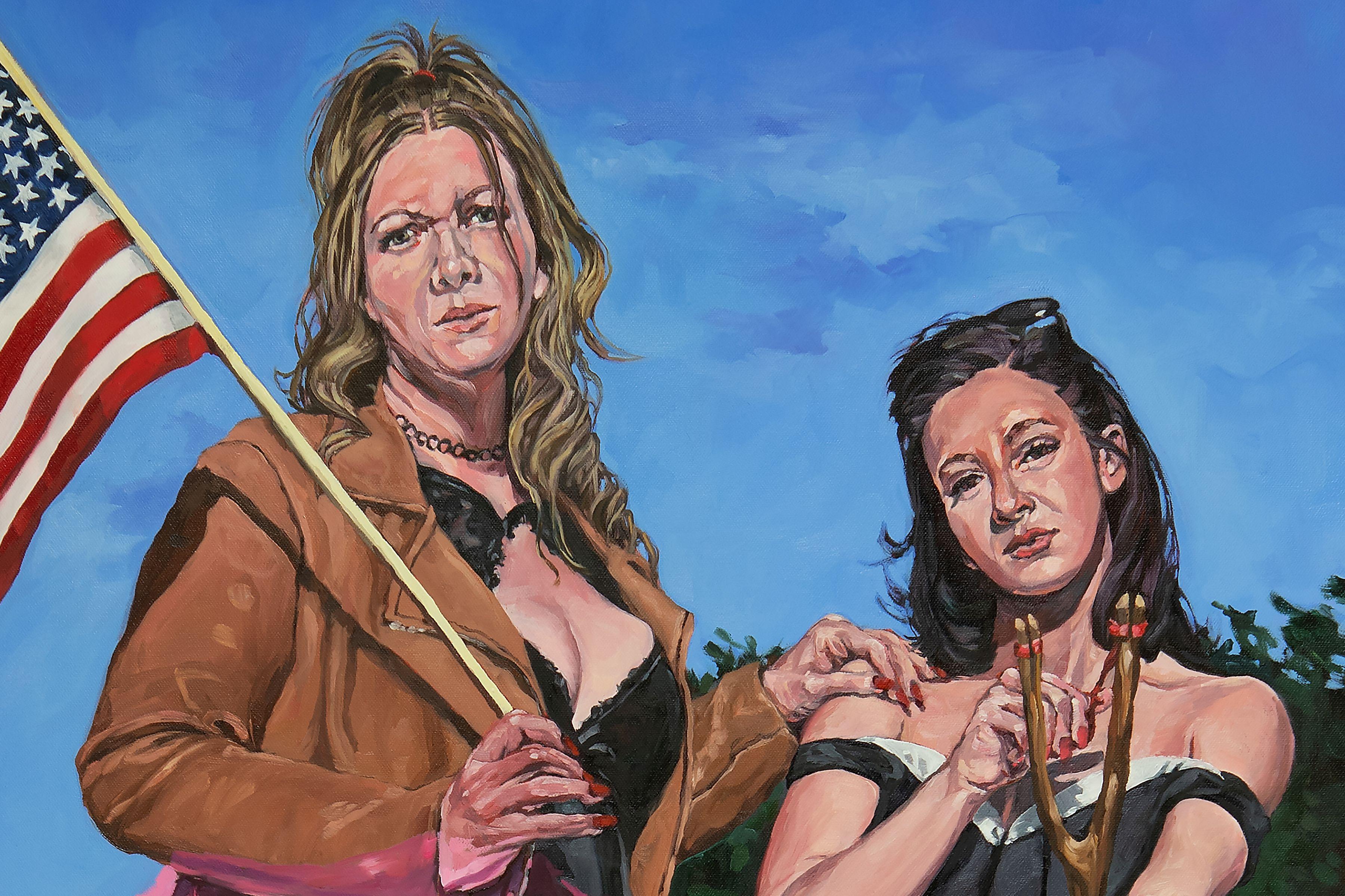 Leichtathletik-Treffen – Painting von Sharon Shapiro