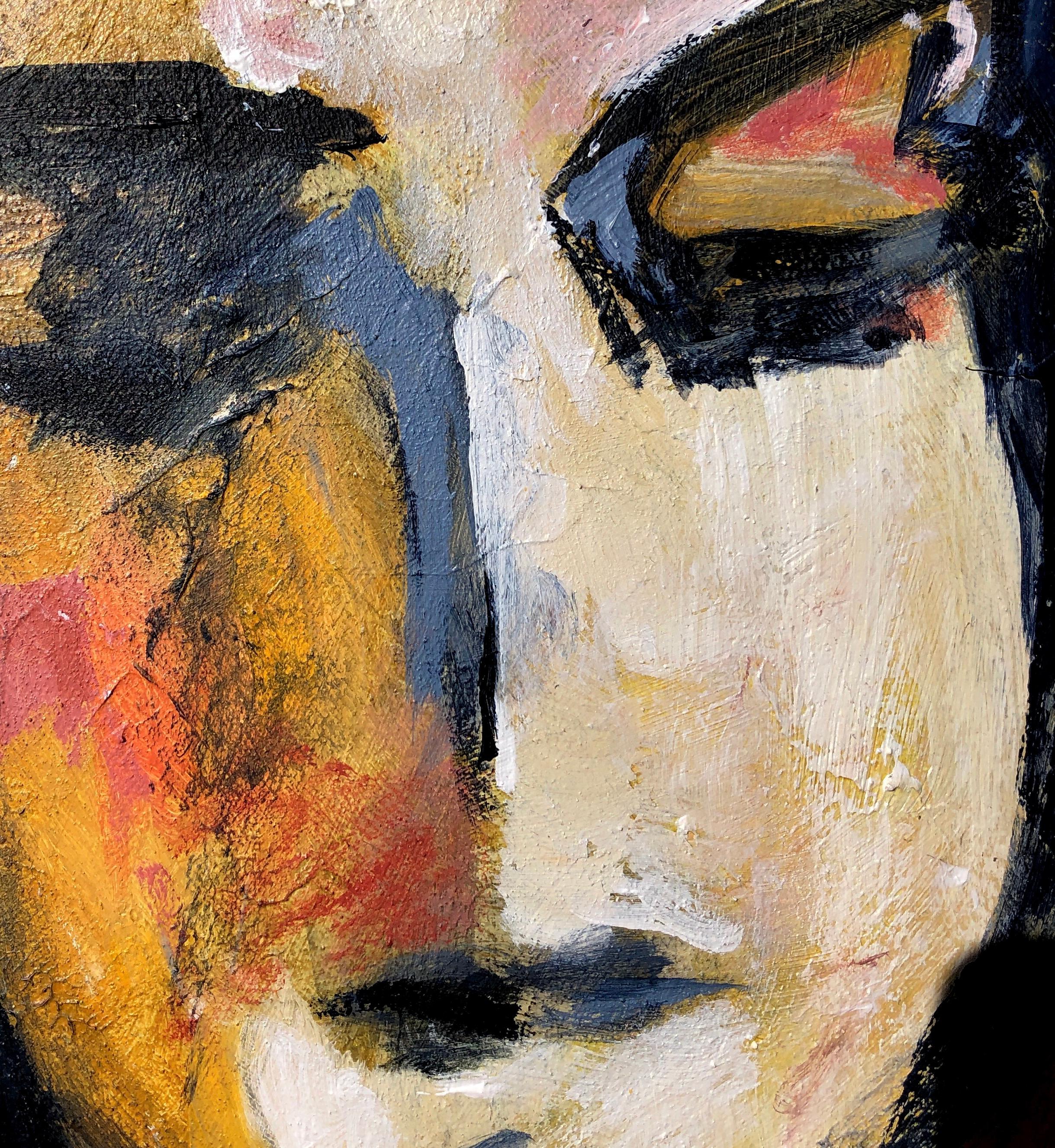 Acquiescenza, Pittura originale - Figurative Painting Arancia di Sharon Sieben