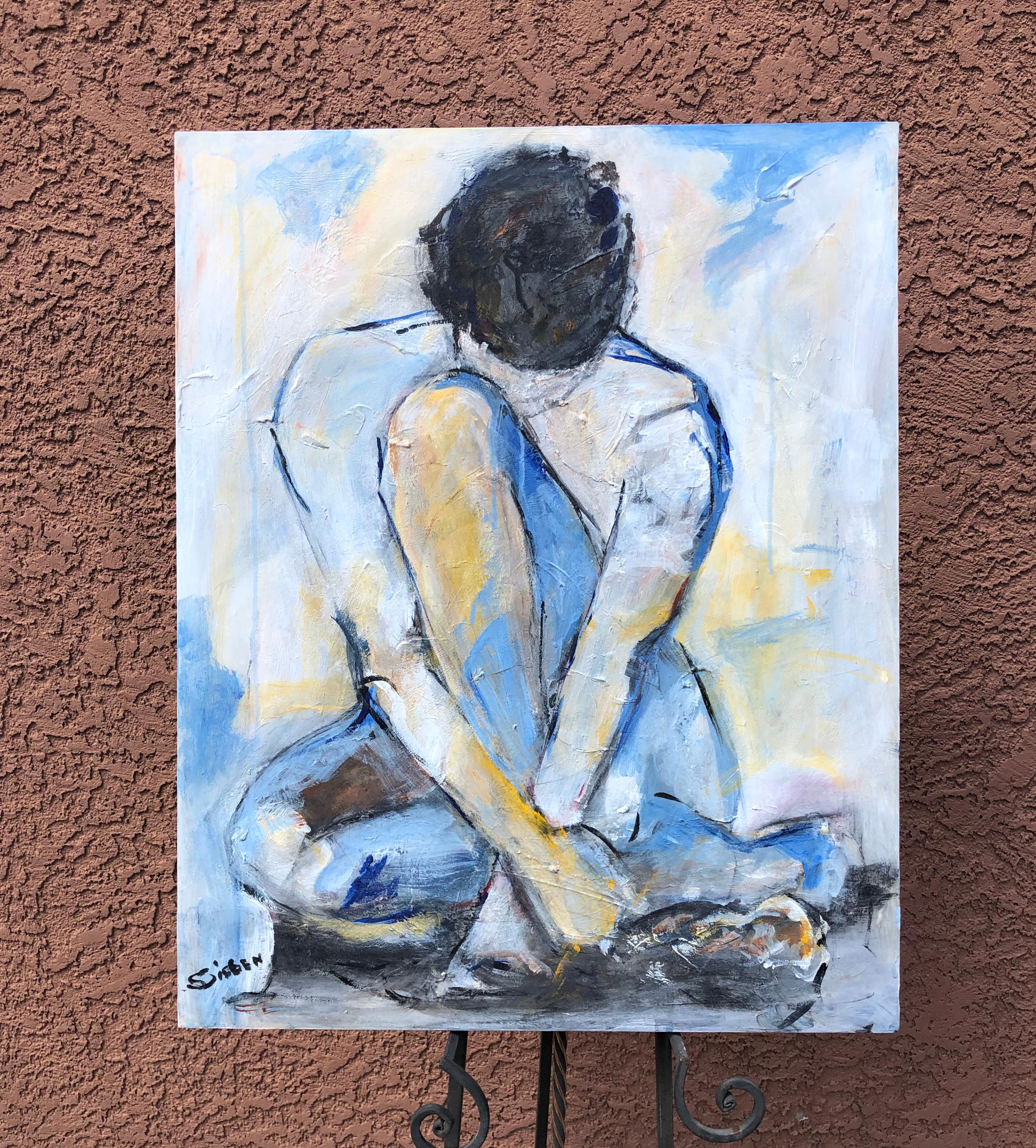 <p>Kommentare der Künstlerin<br>Die Künstlerin Sharon Sieben malt ein Porträt einer nackten Frau in einer ruhigen Morgenstimmung. 