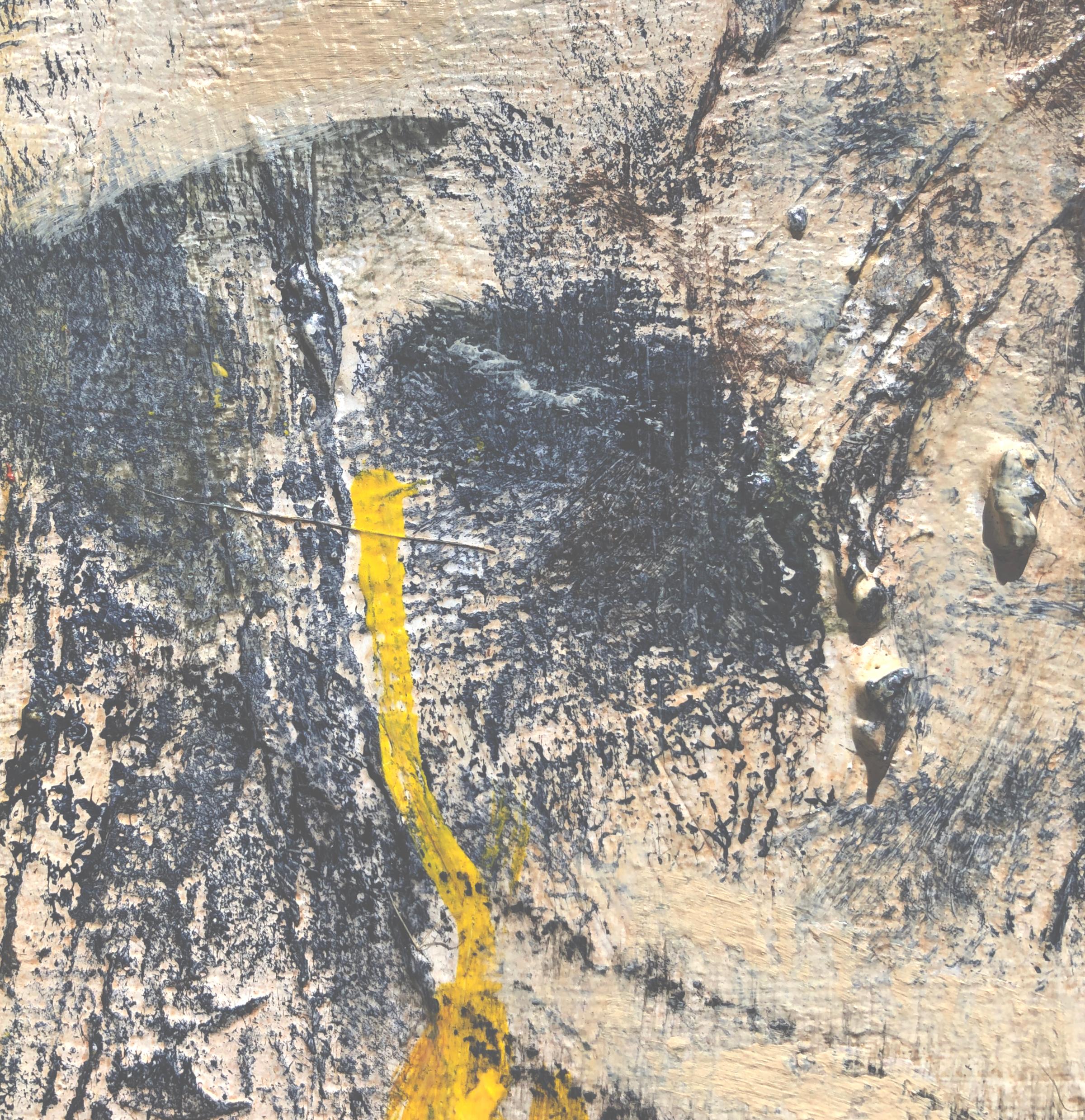 Ombre mutevoli, Pittura astratta - Abstract Painting Beige di Sharon Sieben