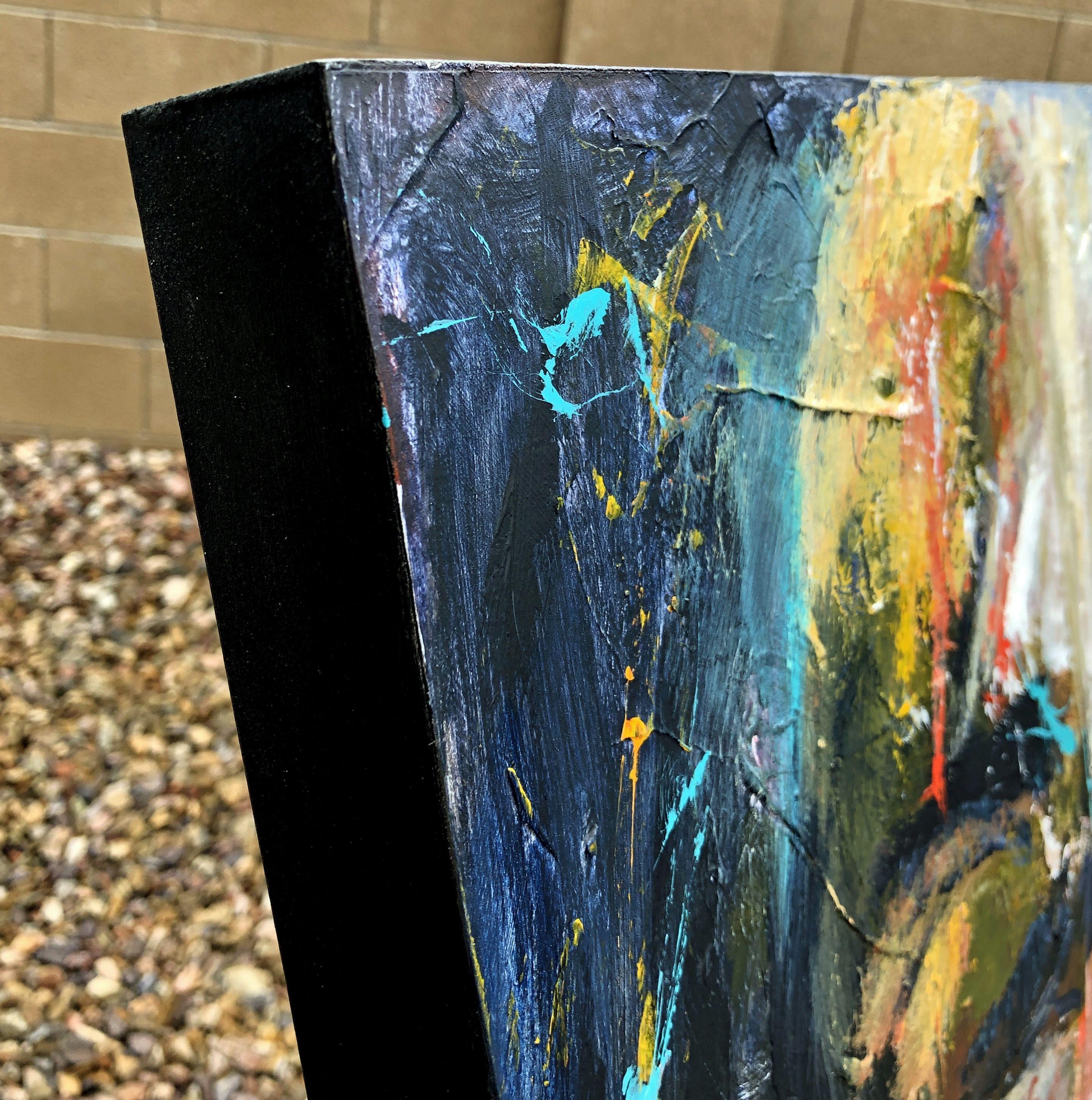 Somber, Painting, Acrylic on Wood Panel 1