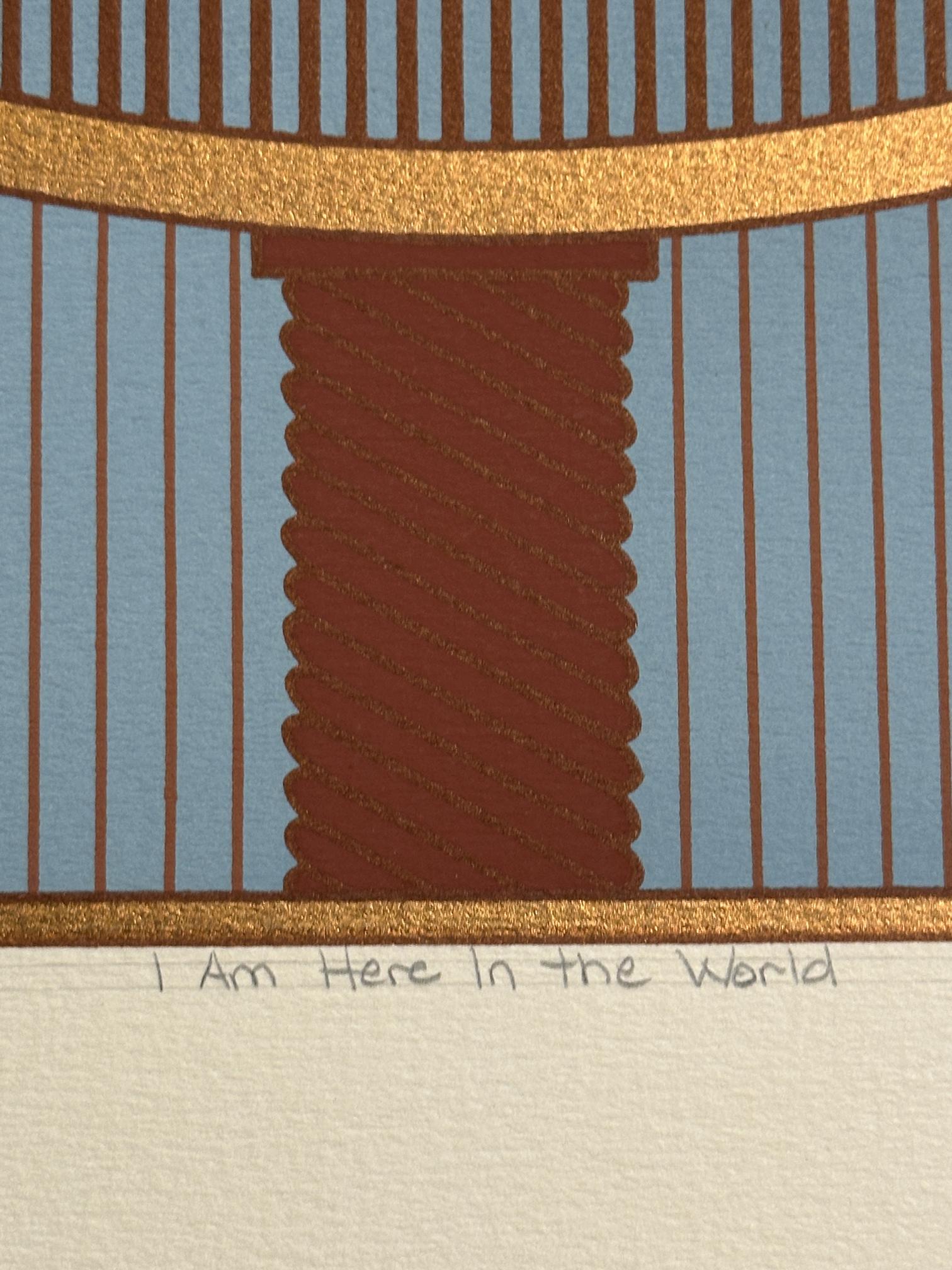 I Am Here In The World  1981 Signed Limited Edition Screen Print For Sale 3