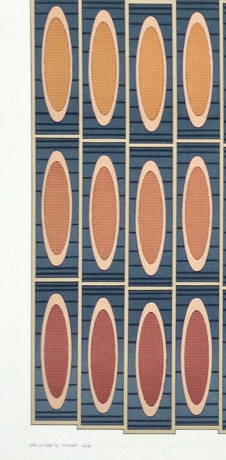 Silk Stockings and Candlelit Cafes, is an original hand drawn lithograph by Sharon E. Sutton printed using hand lithography techniques on archival paper 100% acid free. An architecturally inspired composition comprised of an organized grid of