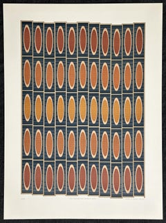 Streets Paved in Moonlight and Candlelit Cafes 1980 Lithograph