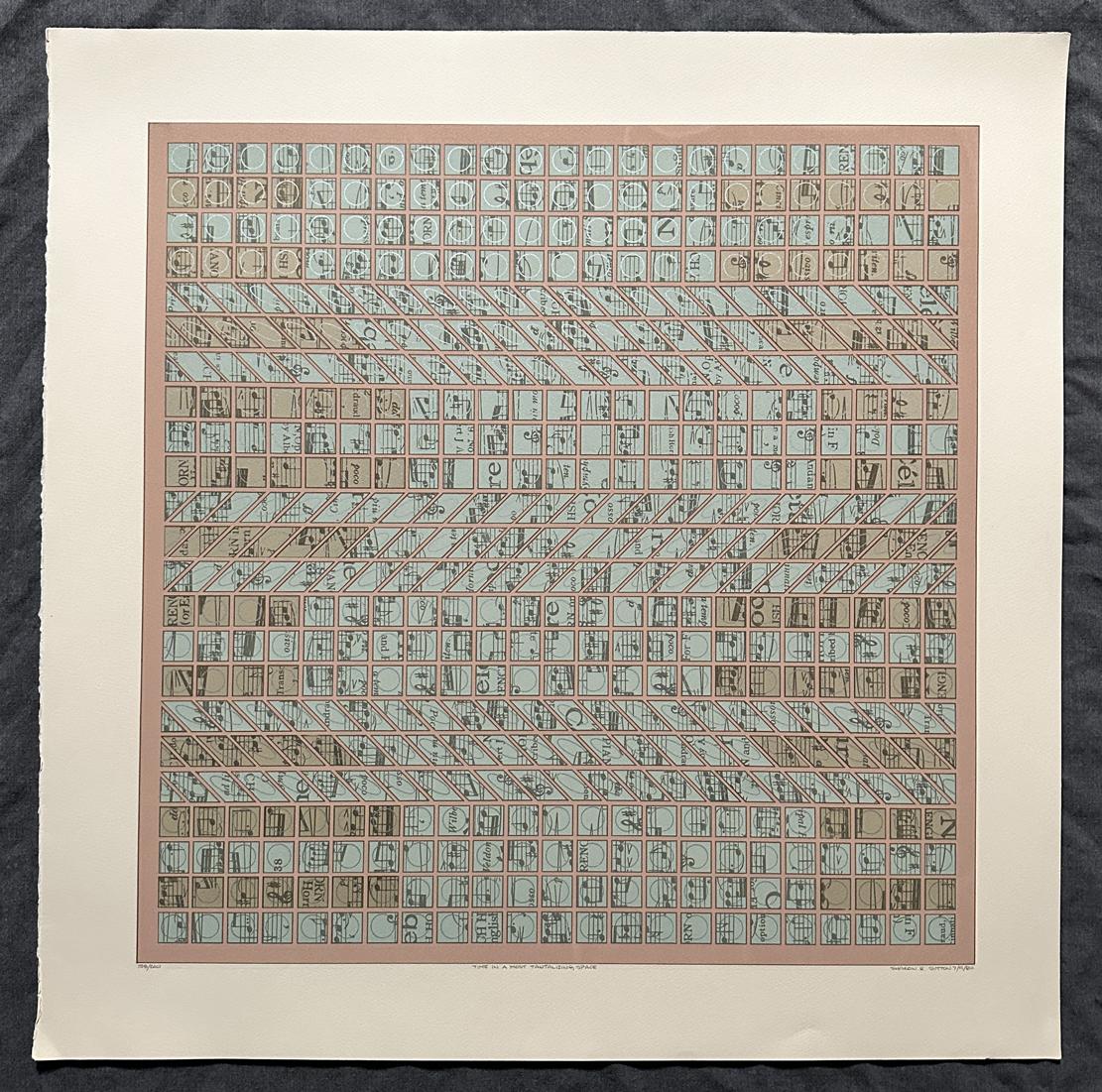 Time In A Most Tantalizing Space 1981 Signed Limited Edition Screen Print For Sale 5