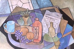 Peinture « At the Table #6 », Acrylique sur Toile