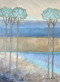 Five Trees, Painting, Acrylic on Canvas