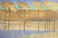 Nine Trees, Painting, Acrylic on Canvas