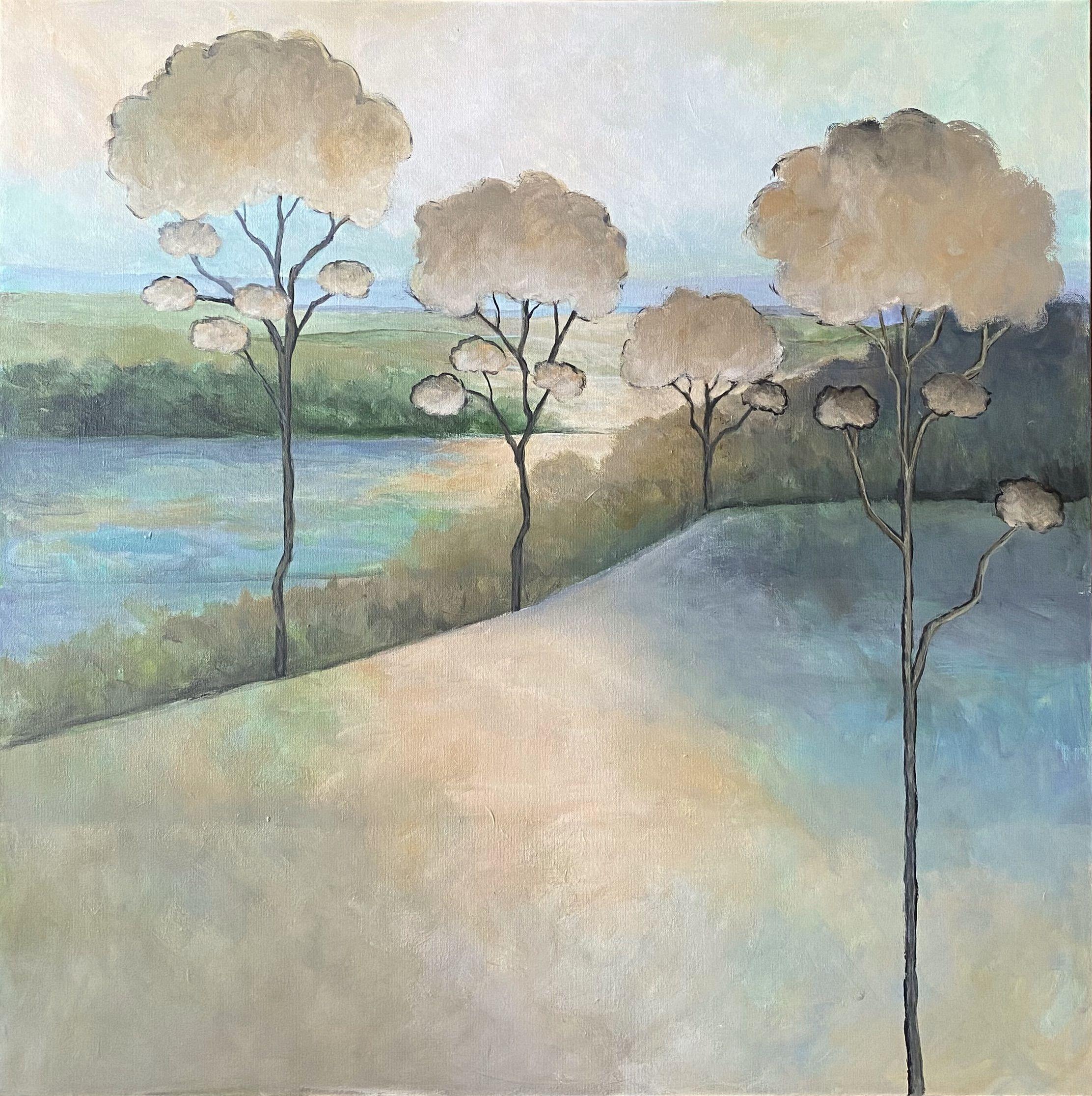 Siana #3, Pittura, Acrilico su tela - Painting di Sharon Webb