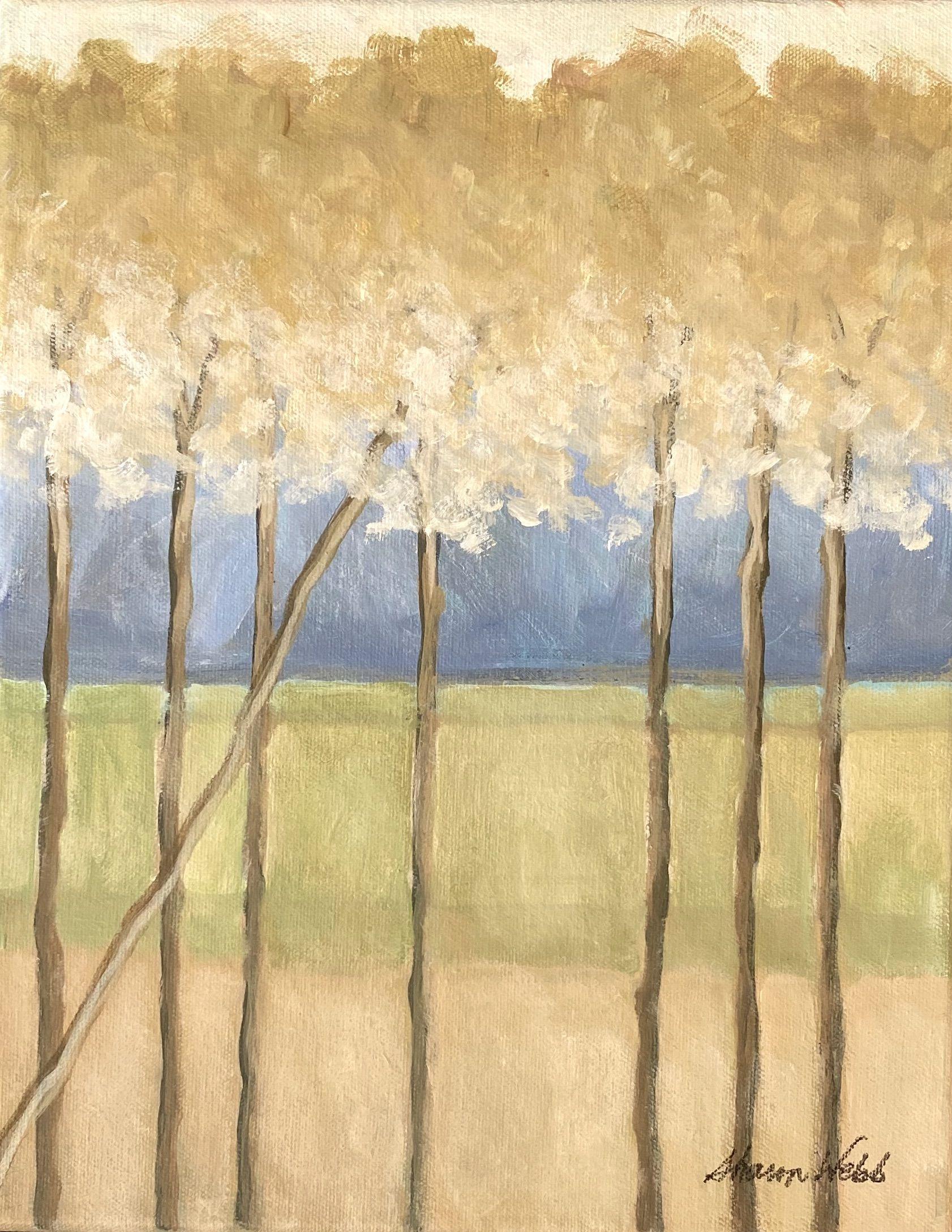 Through the Tress and Into the Woods #34, Gemälde, Acryl auf Leinwand