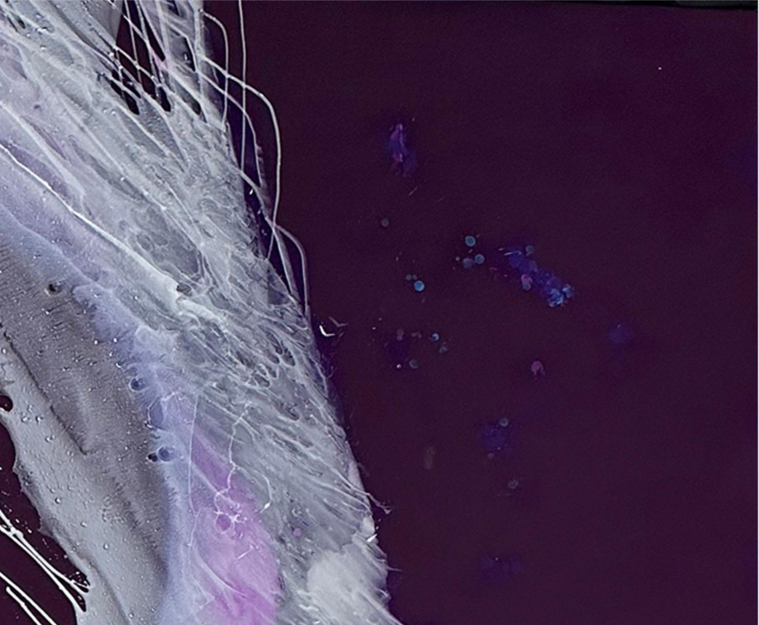 Esseri celesti - Abstract Painting Nero di Sharon Weiner