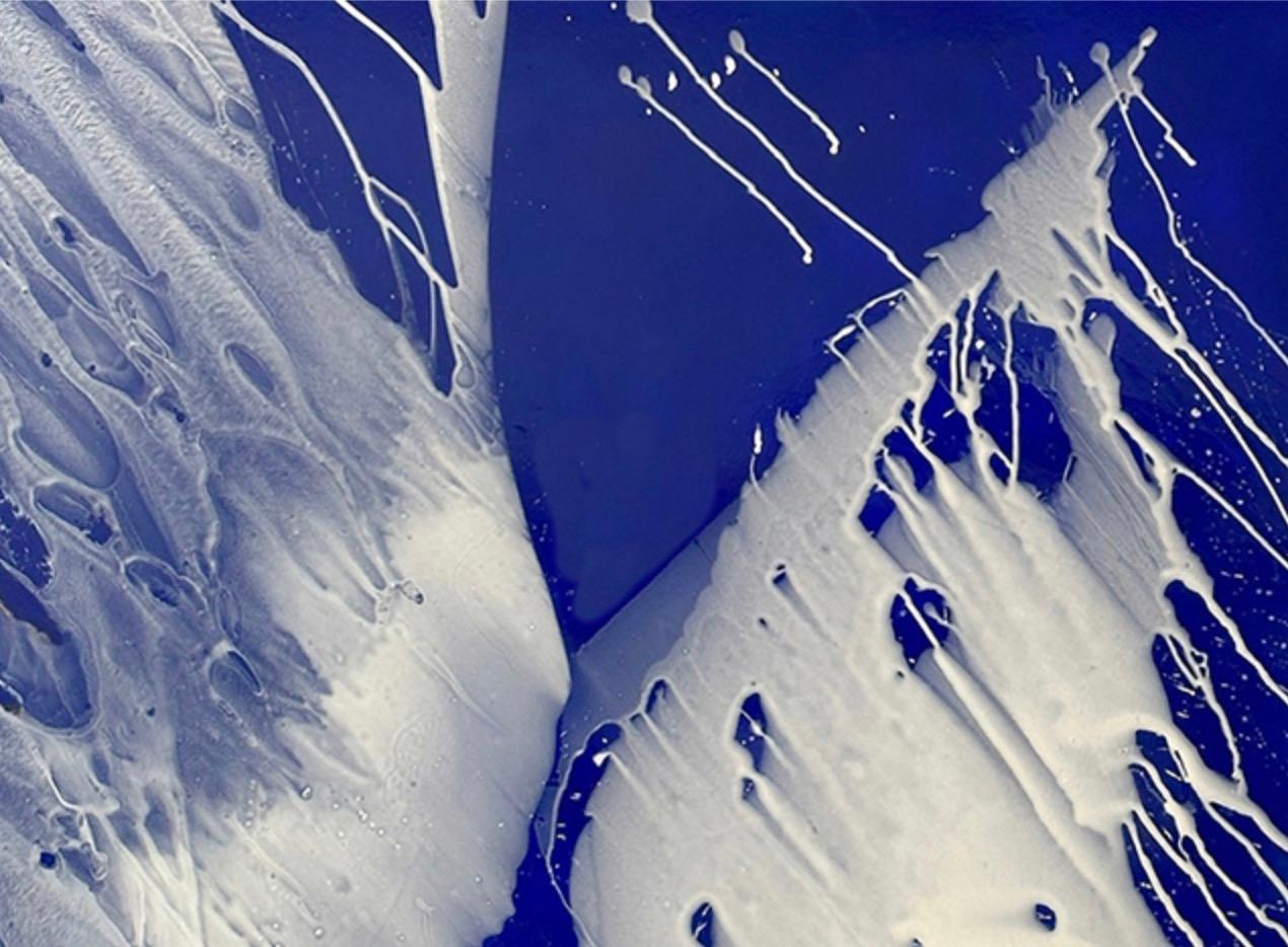 Collaborazione - Abstract Painting Viola di Sharon Weiner