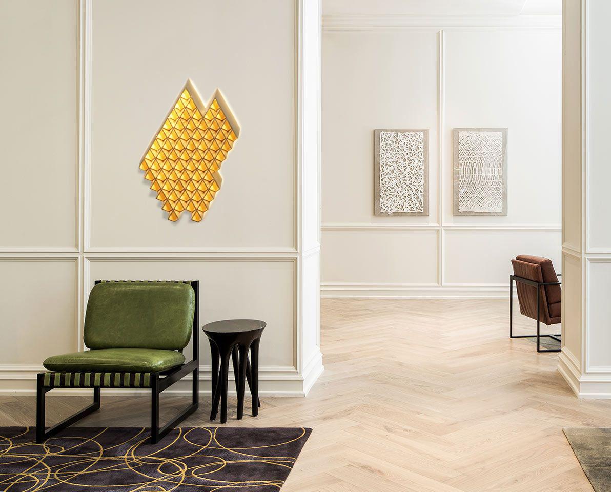 Brushed Sharp Diamond Light, Brass Sconce in Diamond and Customizable Configurations For Sale
