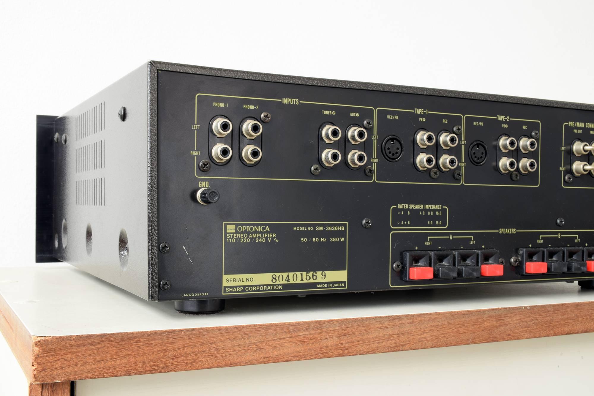 Amplificateur stéréo Sharp Optonica SM-3636 HB:: son superbe:: qualité époustouflante 4