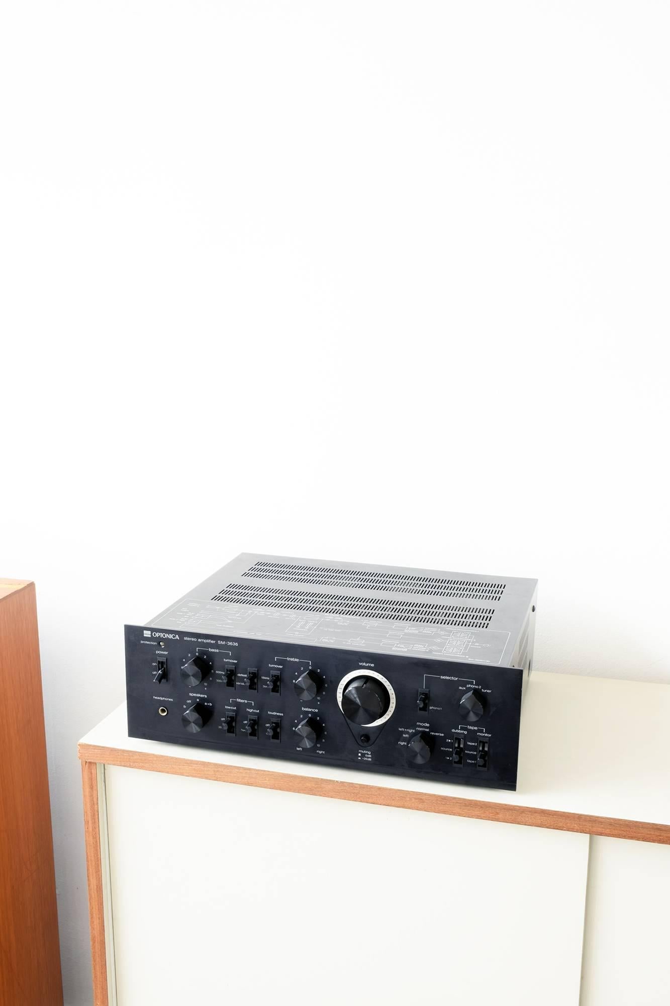 Amplificateur stéréo Sharp Optonica SM-3636 HB:: son superbe:: qualité époustouflante Excellent état à London, GB