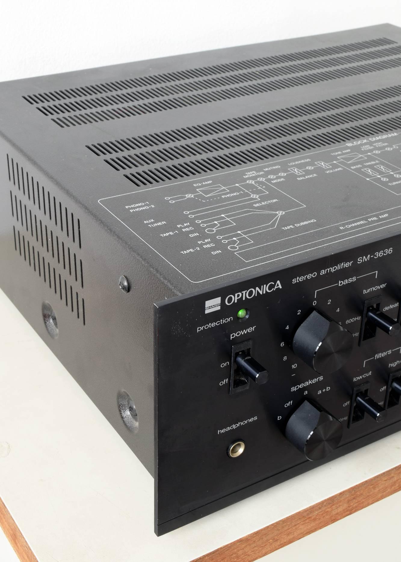 Amplificateur stéréo Sharp Optonica SM-3636 HB:: son superbe:: qualité époustouflante 2