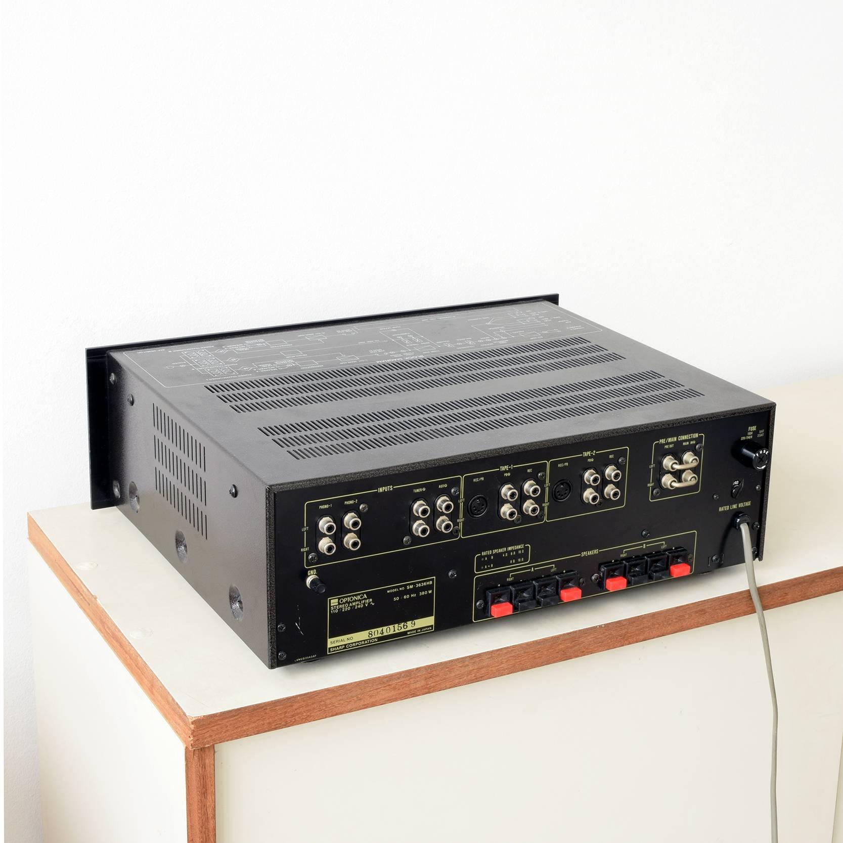 Amplificateur stéréo Sharp Optonica SM-3636 HB:: son superbe:: qualité époustouflante 3