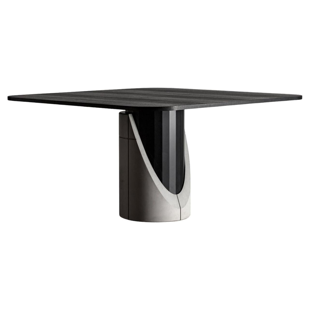 Sharp square 1400 Dining Table For Sale