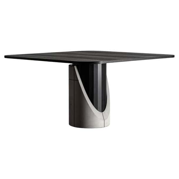 Sharp square 1400 Dining Table For Sale at 1stDibs