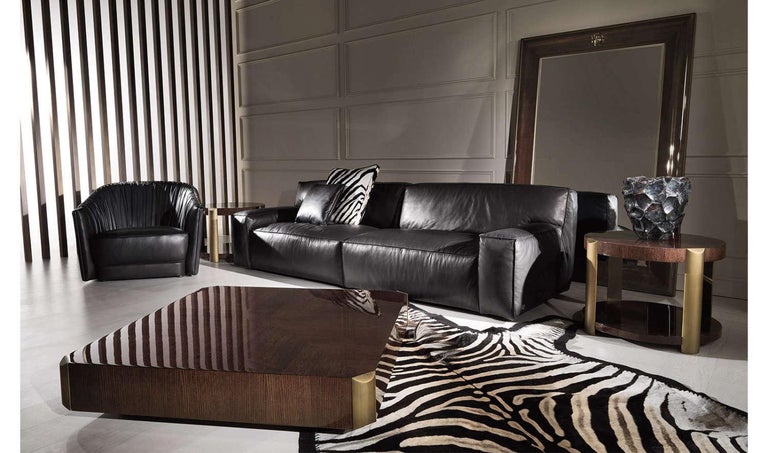 Sharpei Armchair in Black Leather by Roberto Cavalli Home Interiors For ...