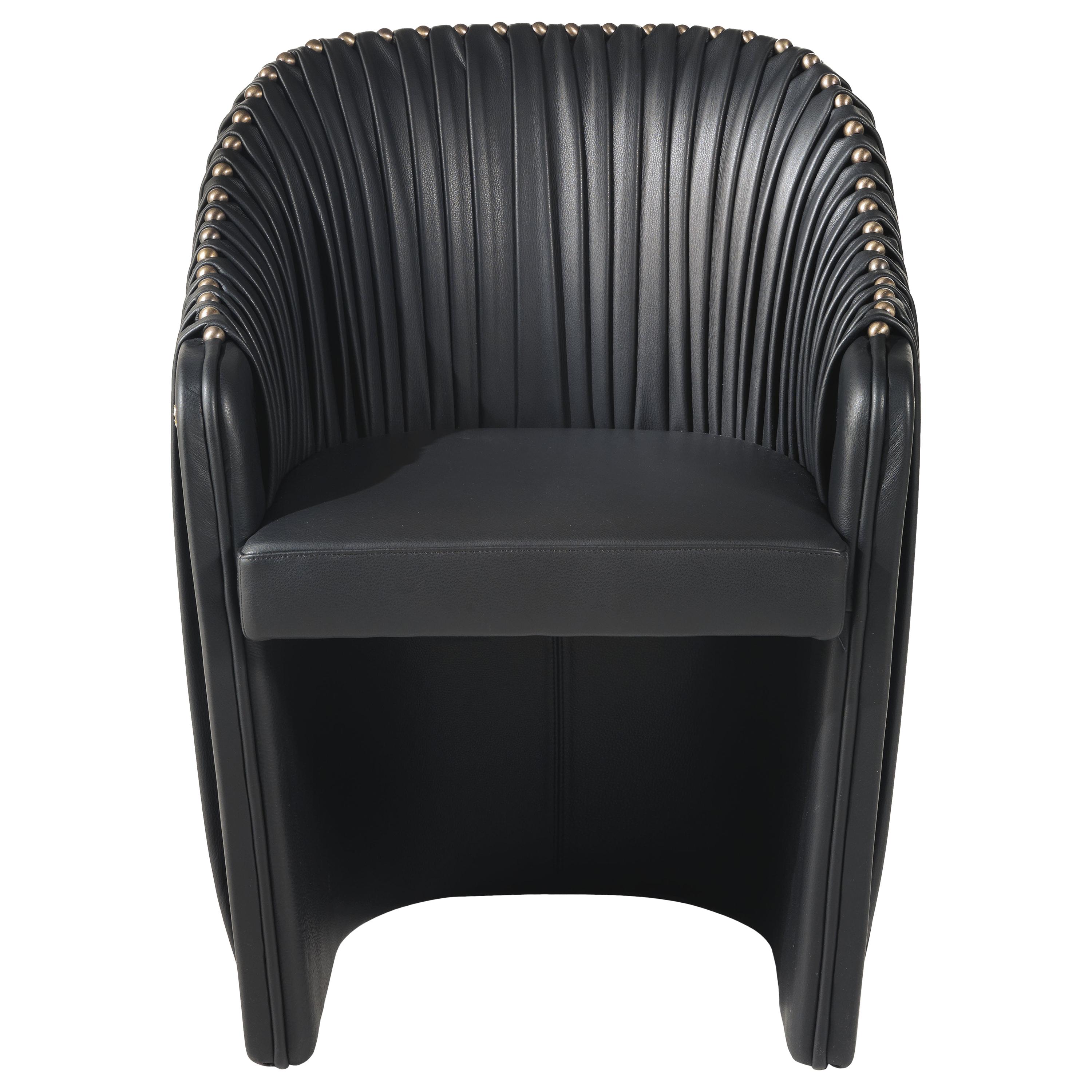 Fauteuil Sharpei en cuir du 21e siècle par Roberto Cavalli Home Interiors