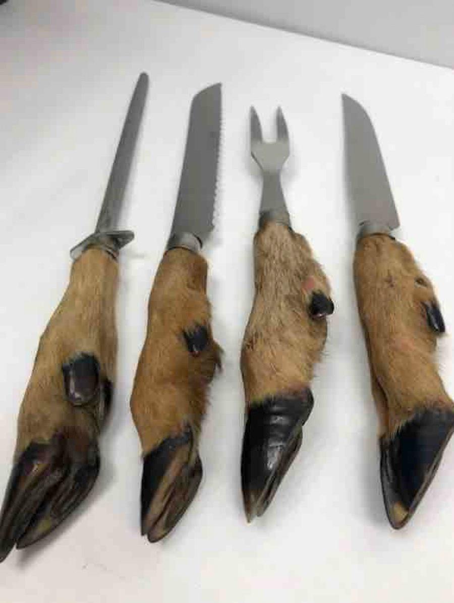 deer carving knife set