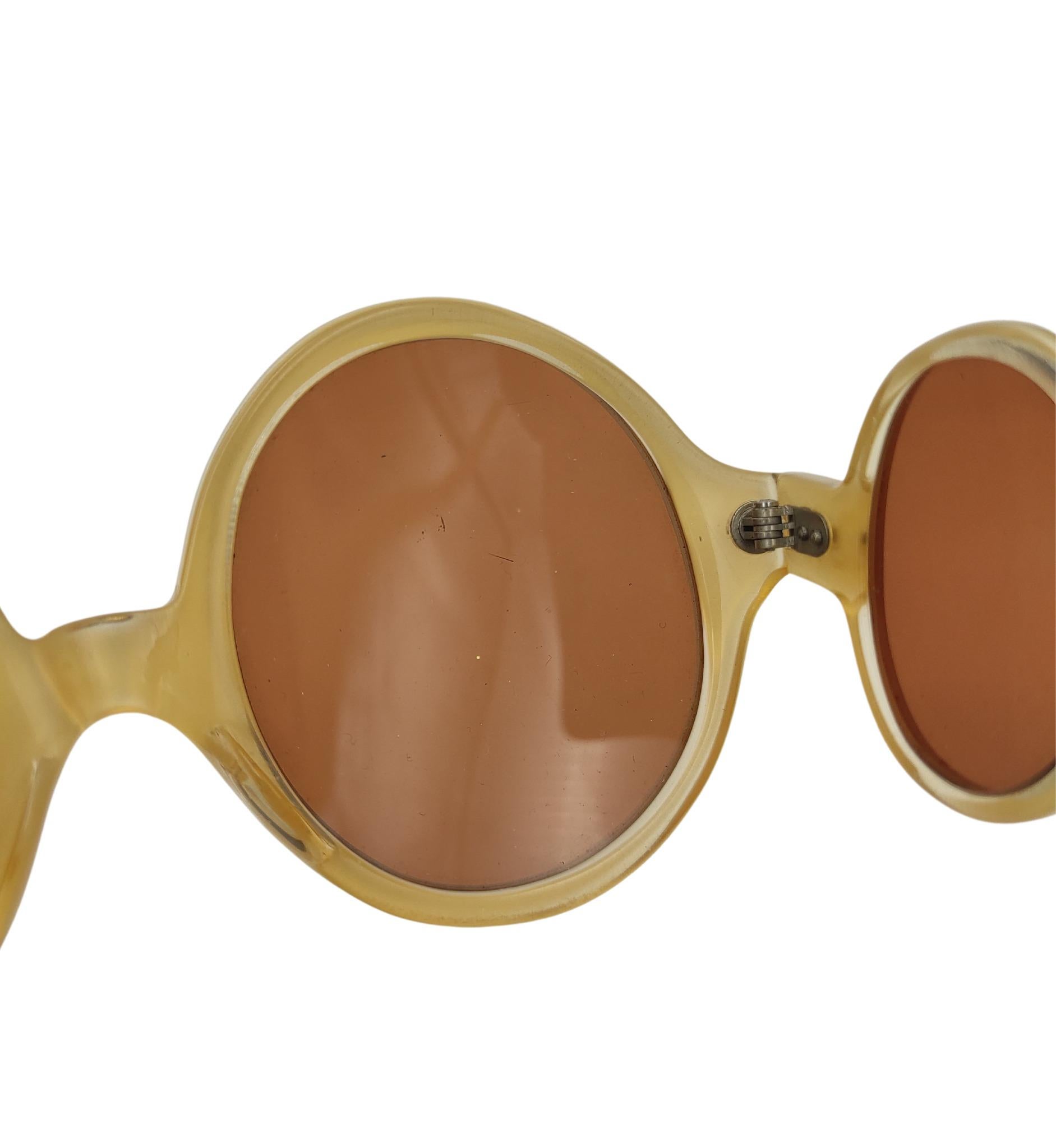 Sharra Pagano yellow 4 lenses sunglasses For Sale 4