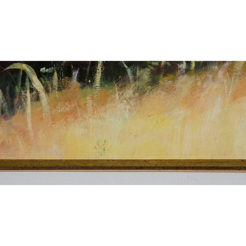 Sharyn Jennings - Óleo contemporáneo firmado y enmarcado, Paisaje otoñal arbolado en venta 4