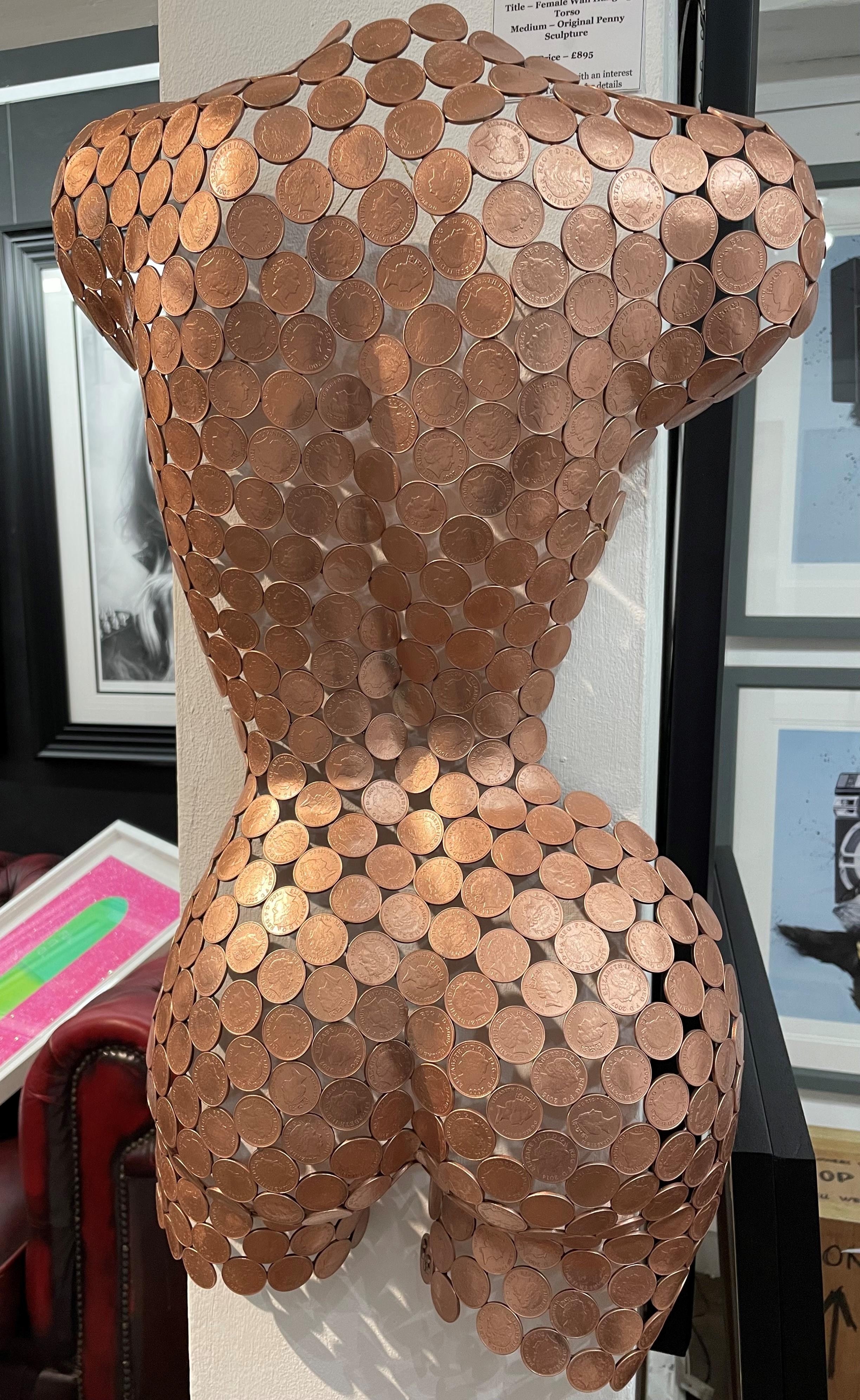Female Wall Hanging Torso (Reverse) - Sculpture by Shaun Gagg