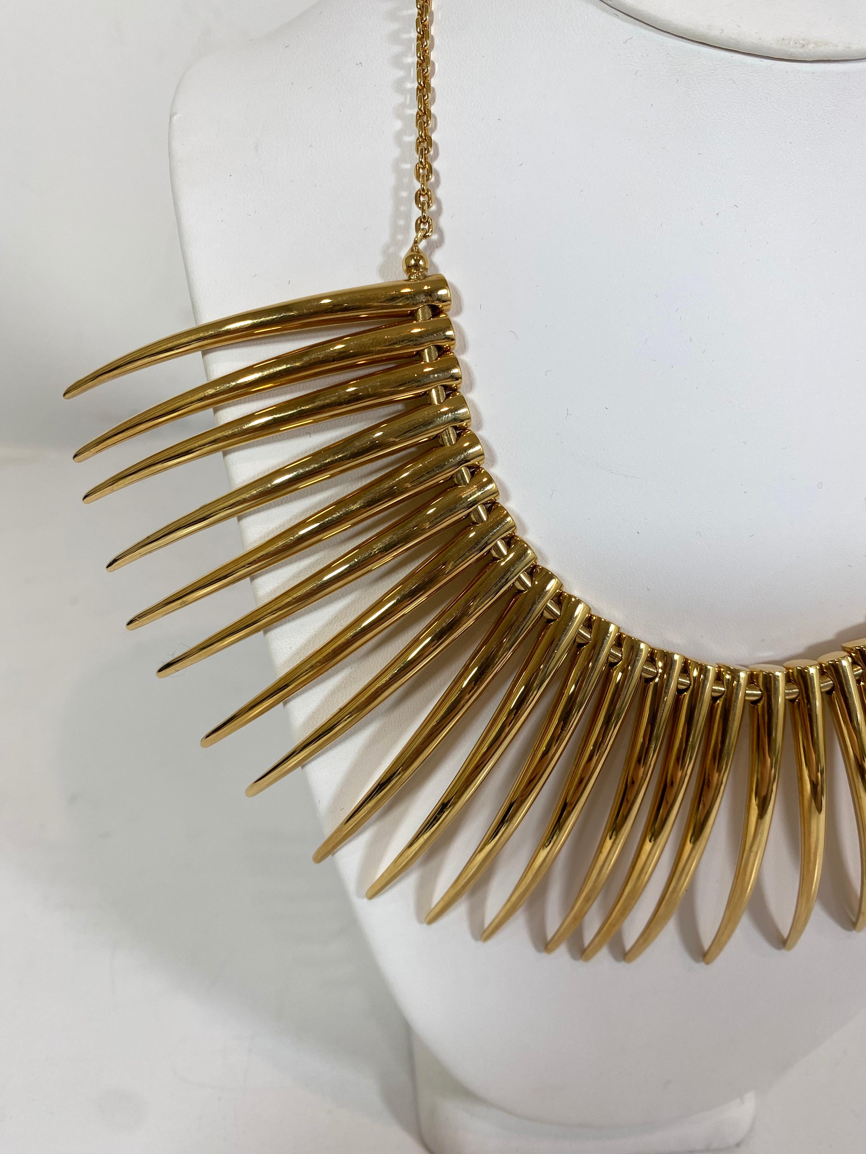 Shaun Leane For Alexander McQueen Quill Necklace In Excellent Condition In Carmel, CA