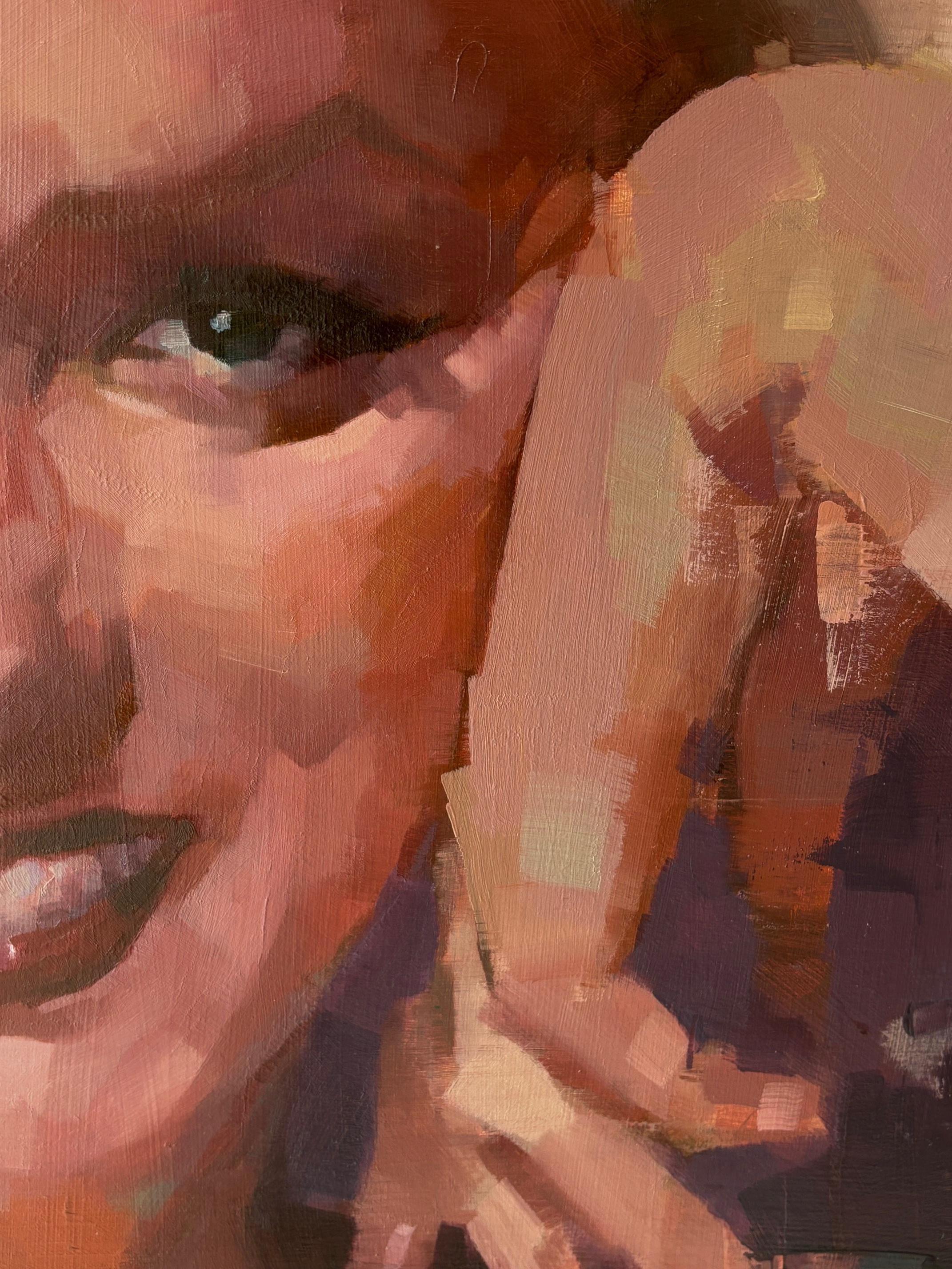 Trascender a Marilyn - pintura al óleo figurativa original - obra de arte contemporánea - Painting de Shaun Othen