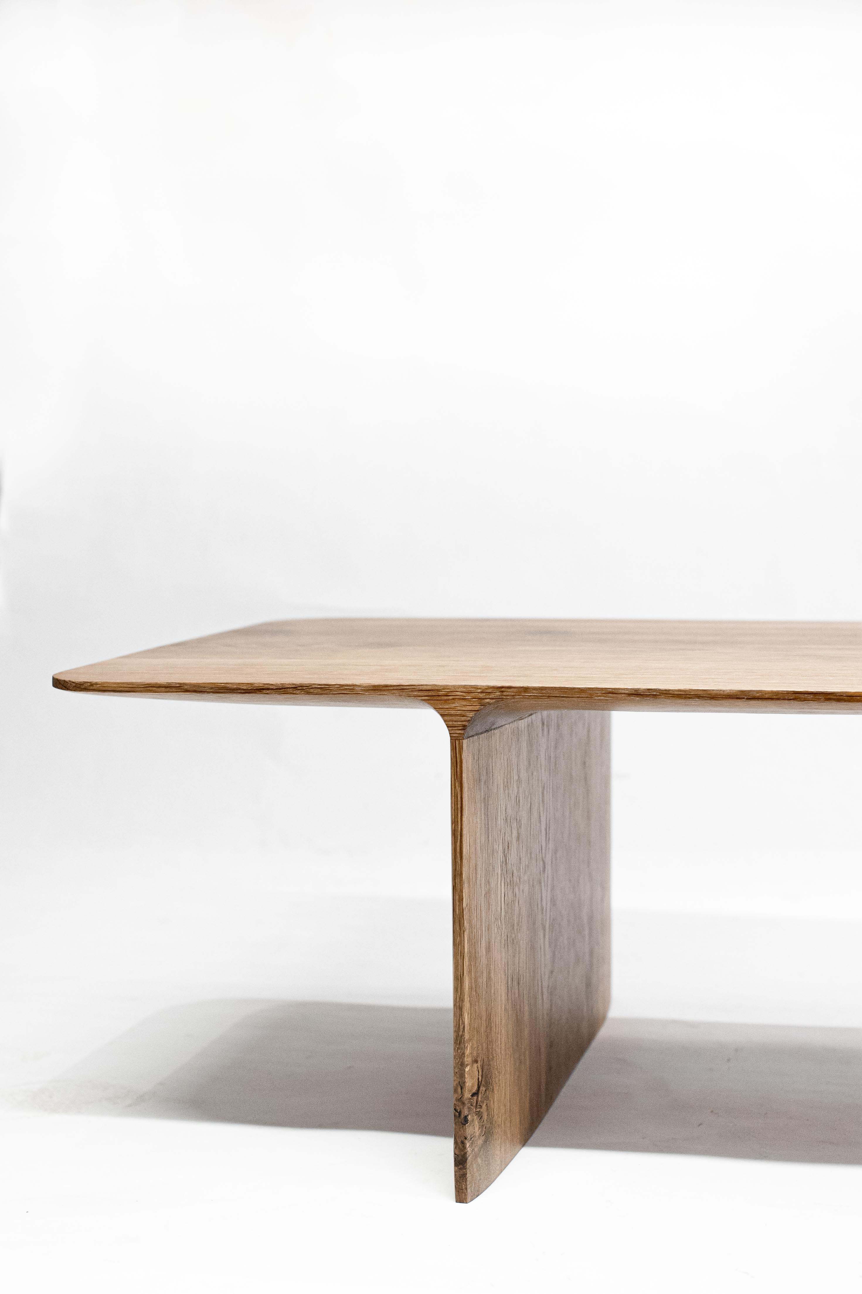 Shave Oak and Nut Fall Coffee Table by Cedric Breisacher In New Condition In Geneve, CH