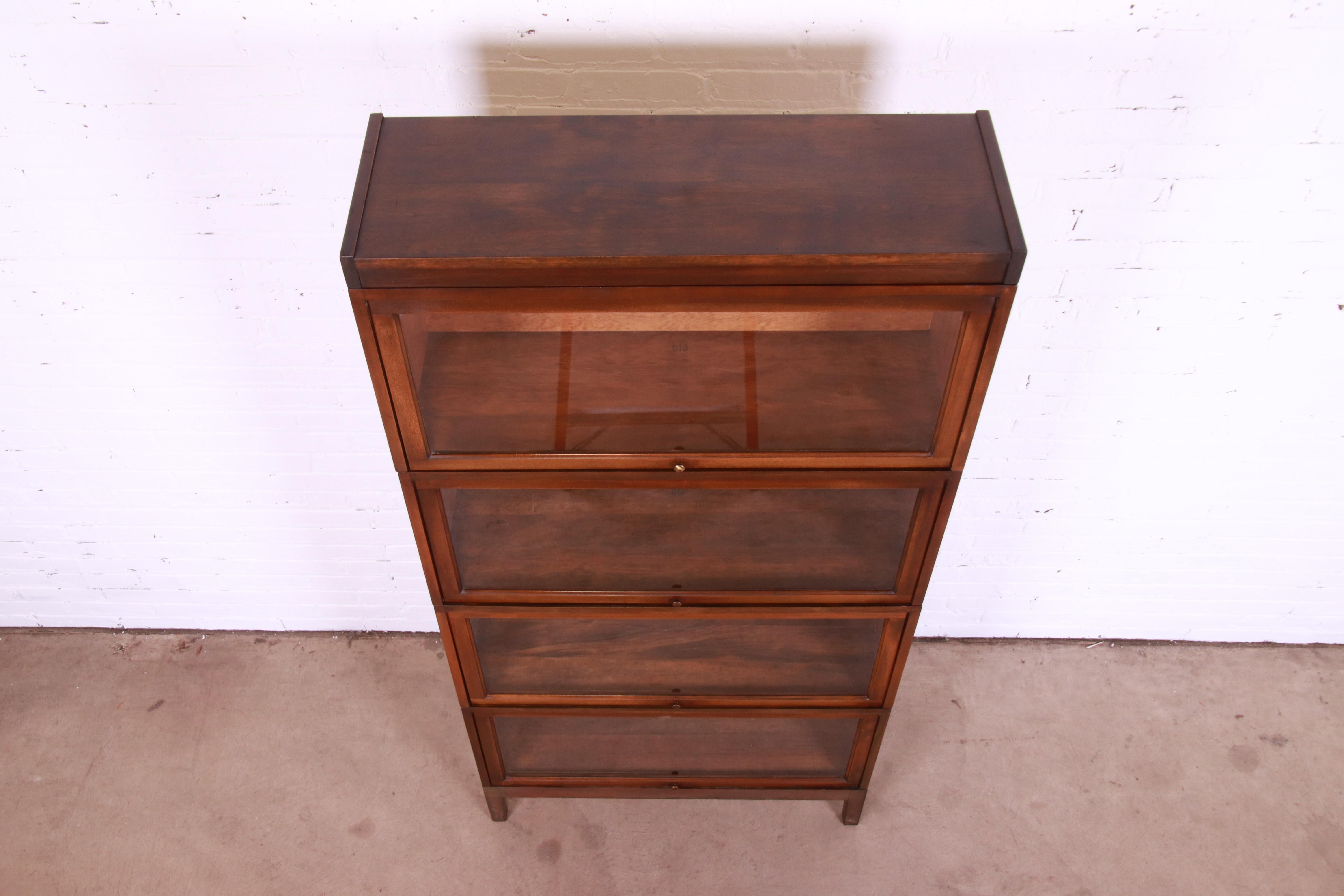 Shaw Walker Arts & Crafts Four-Stack Barrister Bookcase, circa 1920s 3