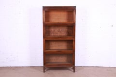 Shaw Walker Arts & Crafts Four-Stack Barrister Bookcase, circa 1920s