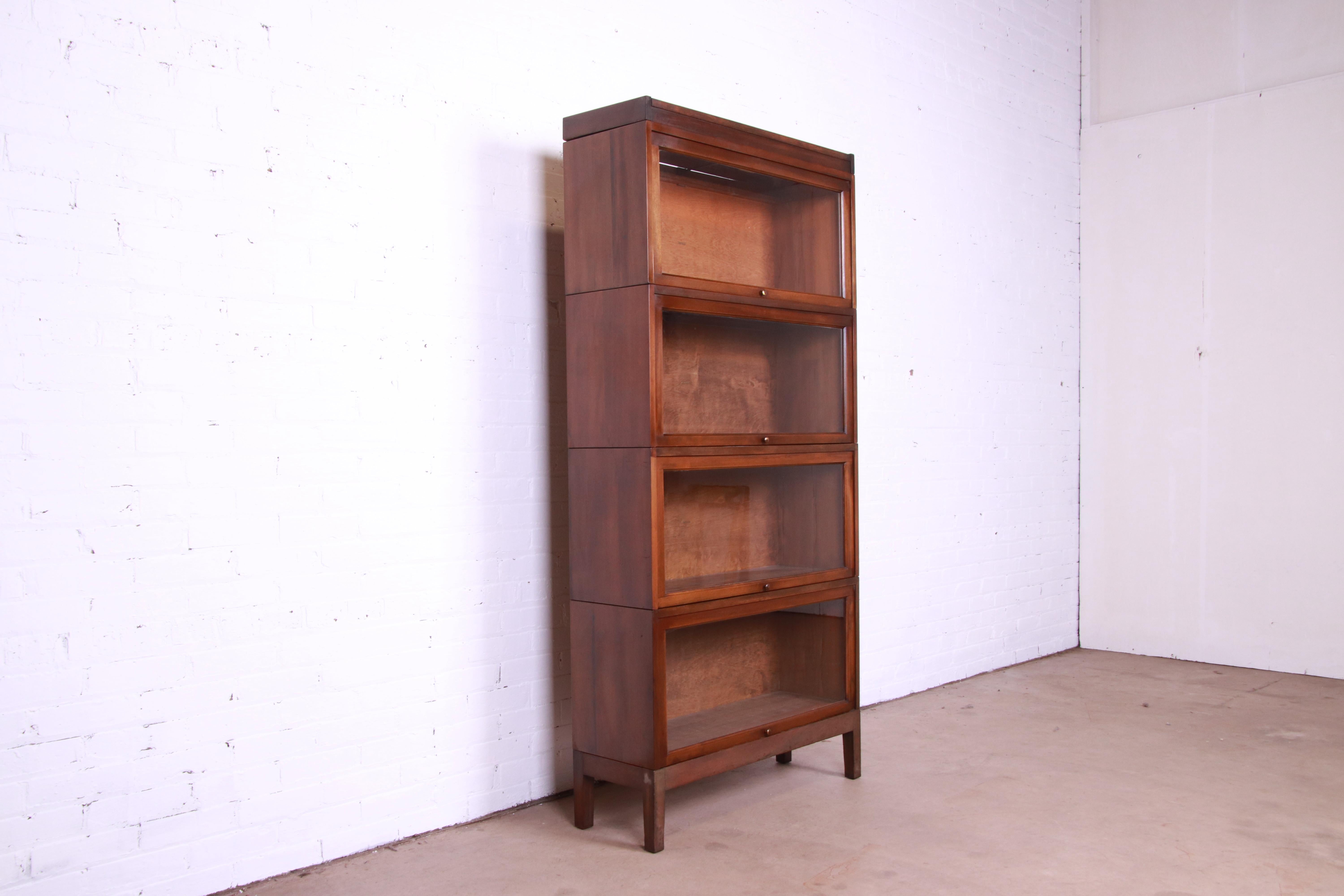 Arts and Crafts Shaw Walker Arts & Crafts Four-Stack Barrister Bookcase, circa 1920s