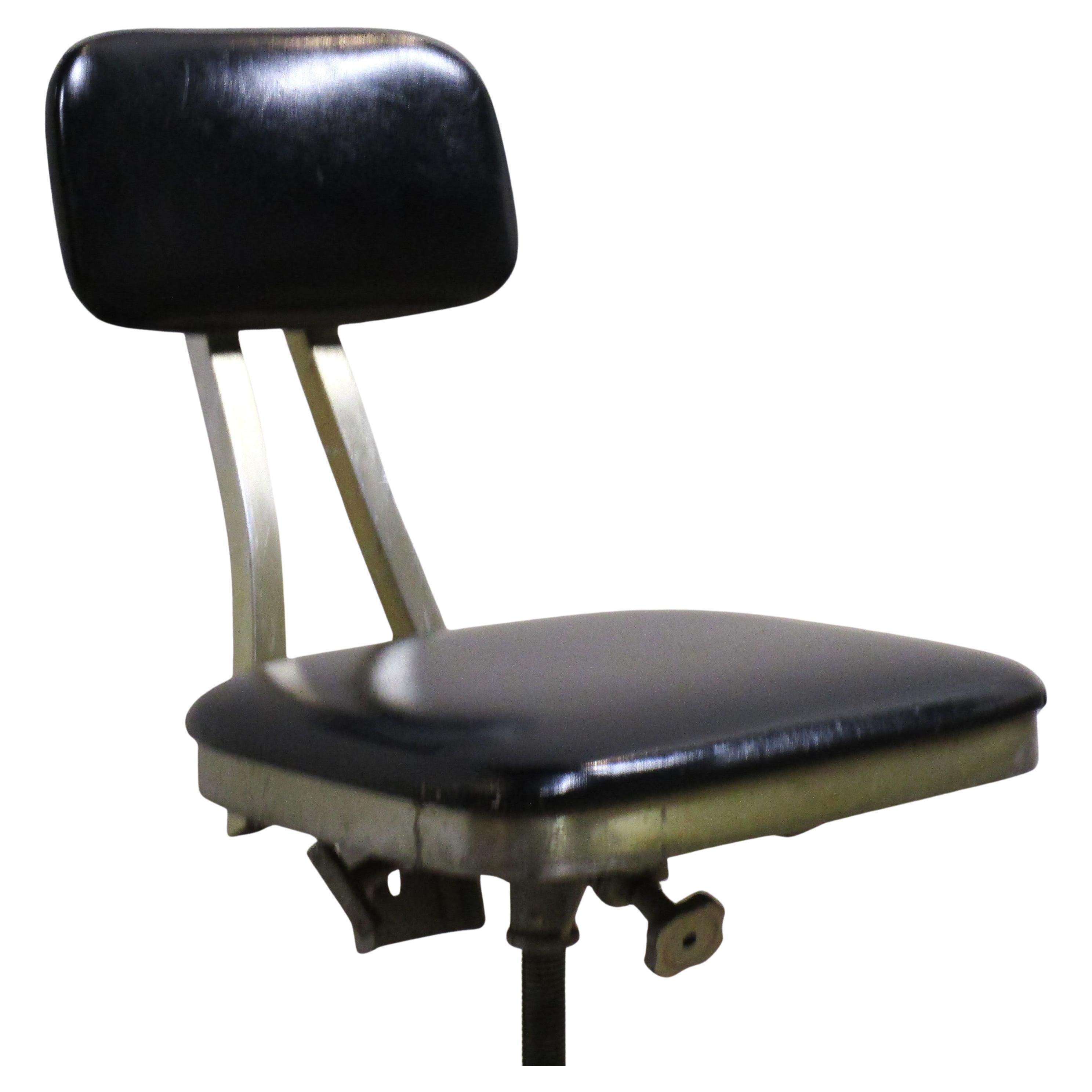 Shaw Walker Industrial Aluminum Task Chair, Circa 1930 2
