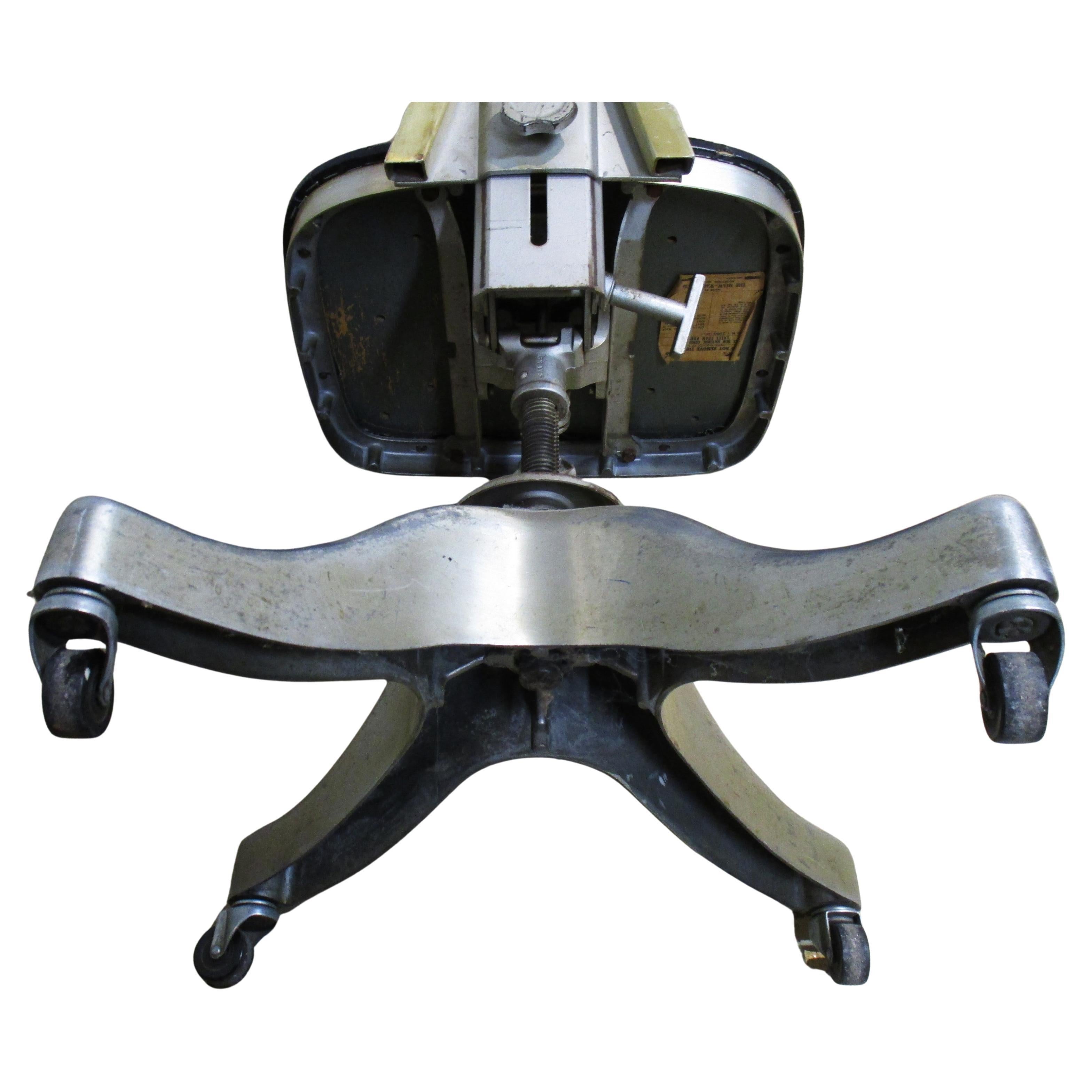 Shaw Walker Industrial Aluminum Task Chair, Circa 1930 4