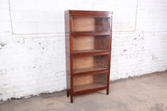 Shaw Walker Mid-Century Four-Stack Barrister Bookcase