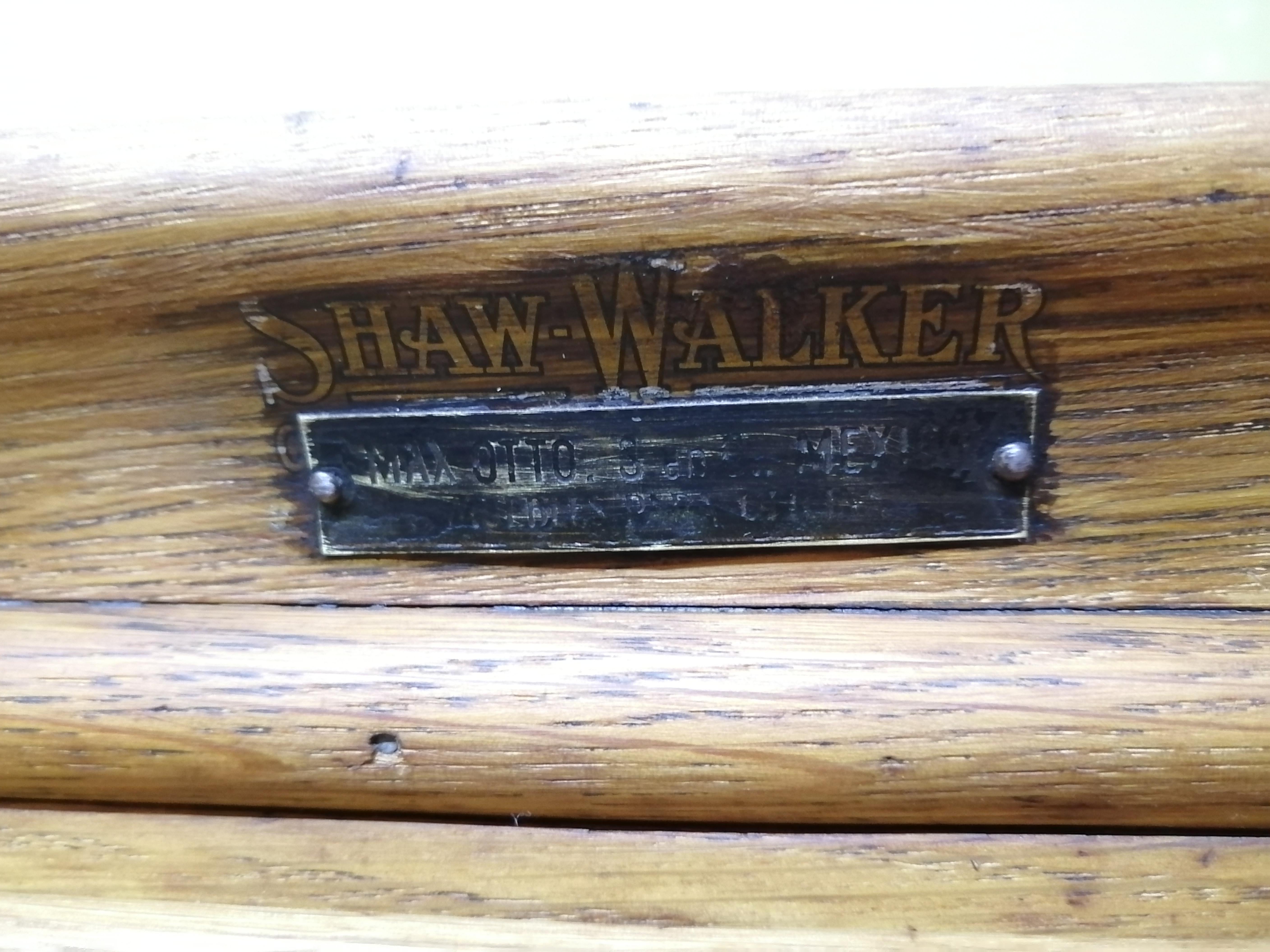 Shaw Walker Oak Stacking Cabinet with Drawers In Good Condition In Mexico City, MX