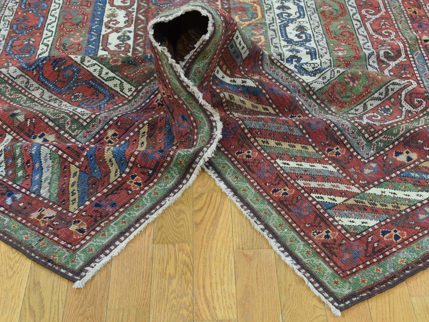 Wool Shawl Design 1900 Antique Northwest Persian Wide Runner Rug For Sale