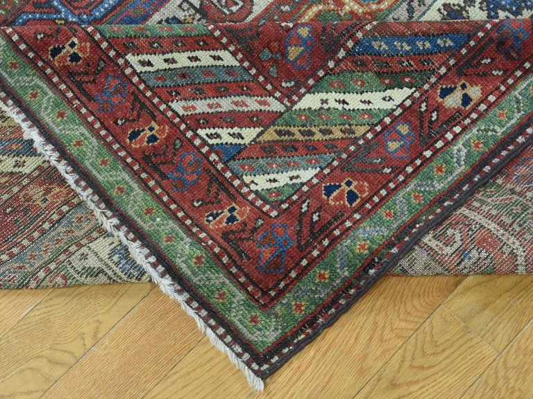 Shawl Design 1900 Antique Northwest Persian Wide Runner Rug For Sale at ...