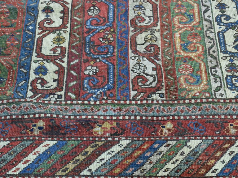 Shawl Design 1900 Antique Northwest Persian Wide Runner Rug For Sale at ...