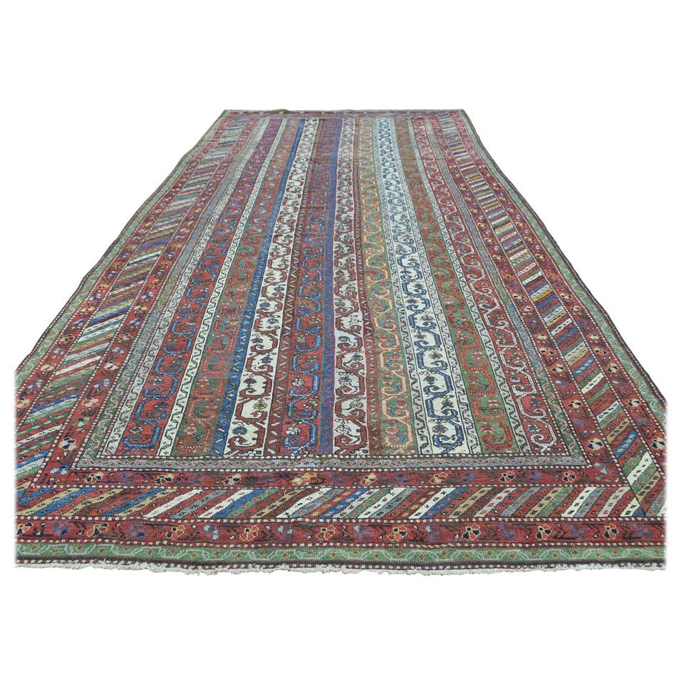 Late 19th Century Antique Persian Tribal Lori Buft Rug Shawl Des For ...