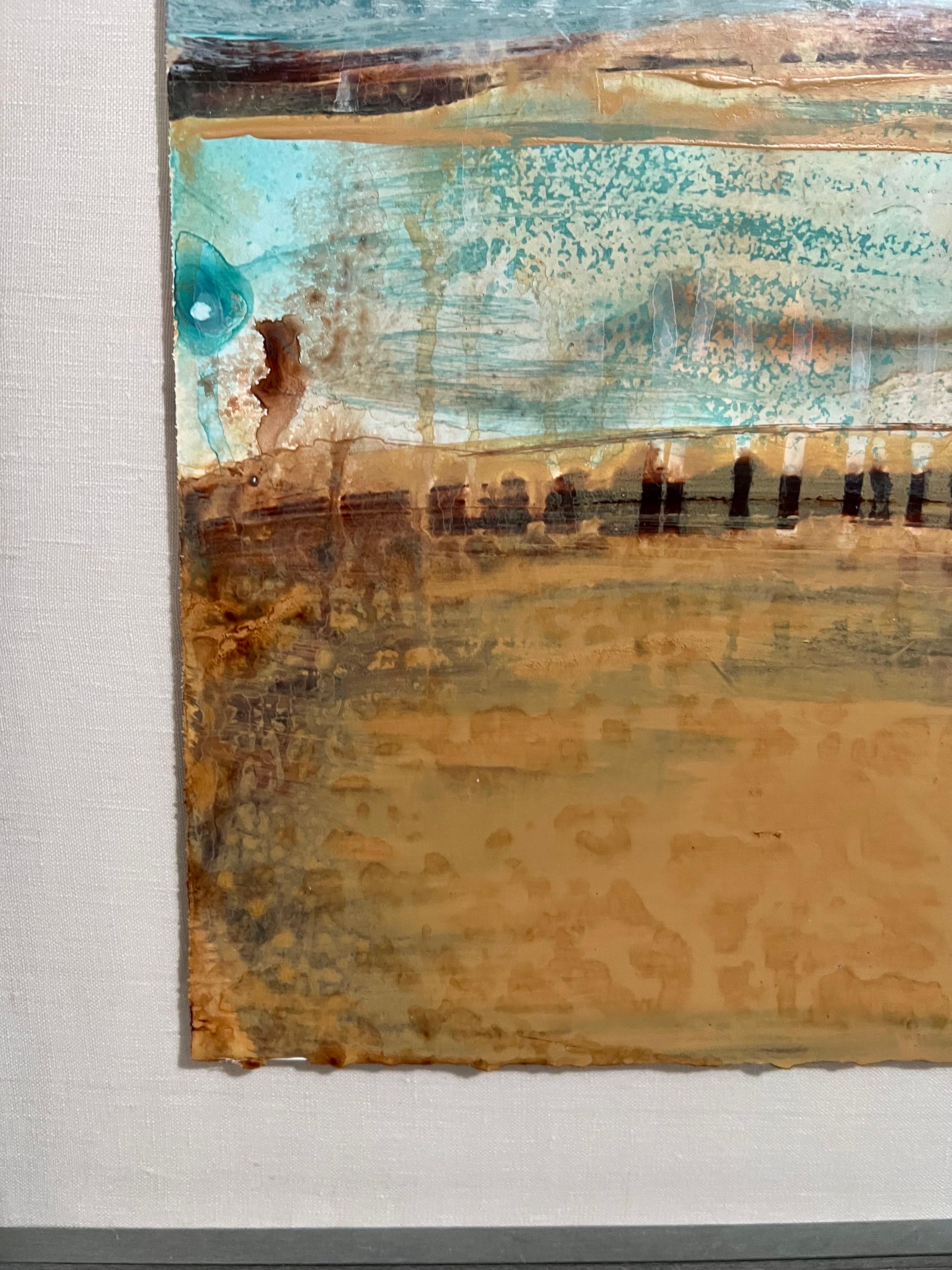 Abstrakter Expressionismus Tugenden Landschaft Venezianische Gipsmalerei Shawn Dulaney im Angebot 7